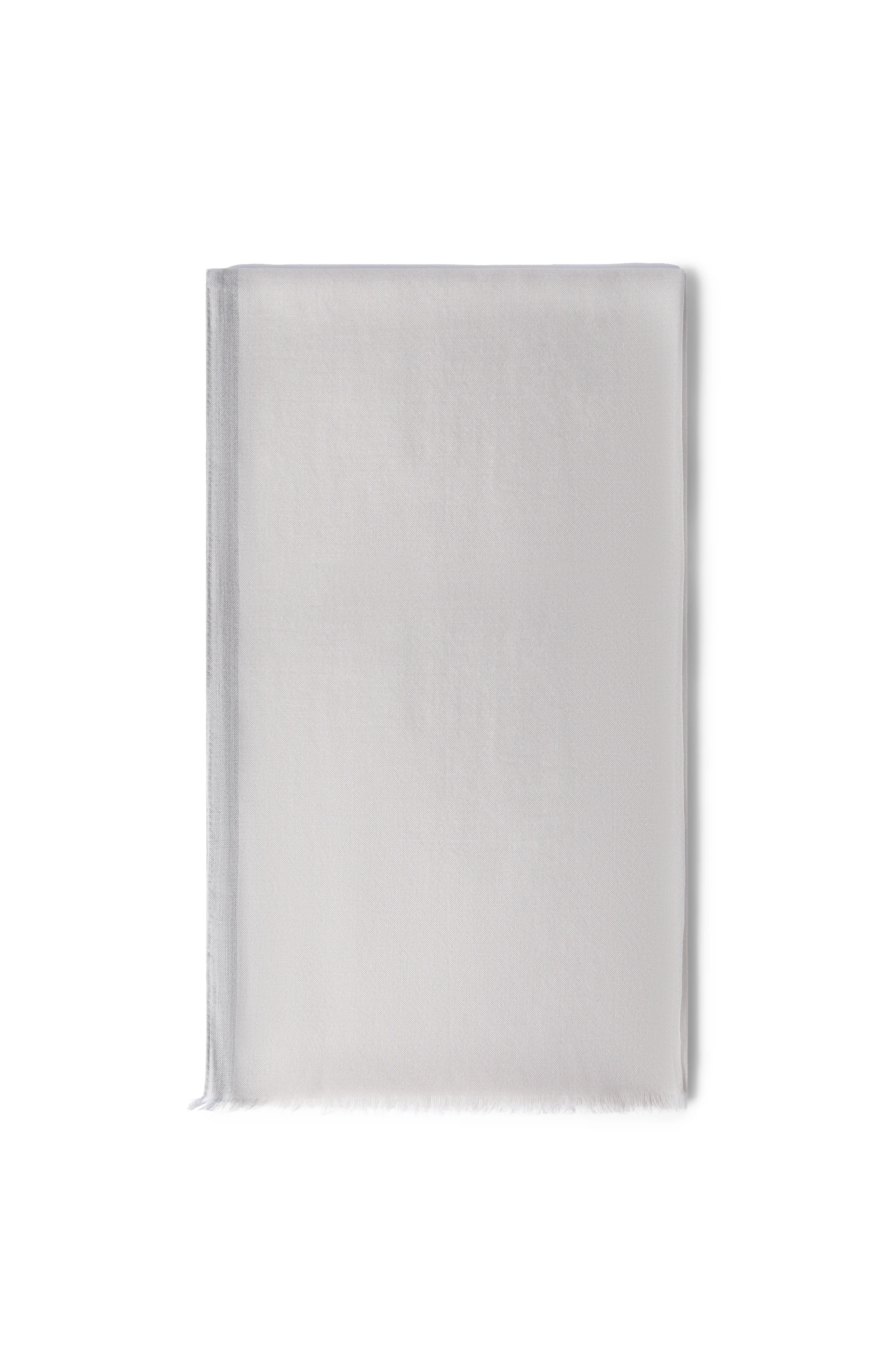 Brunello Cucinelli Cashmere and silk scarf with stripe in Light Grey at Nordstrom - 1