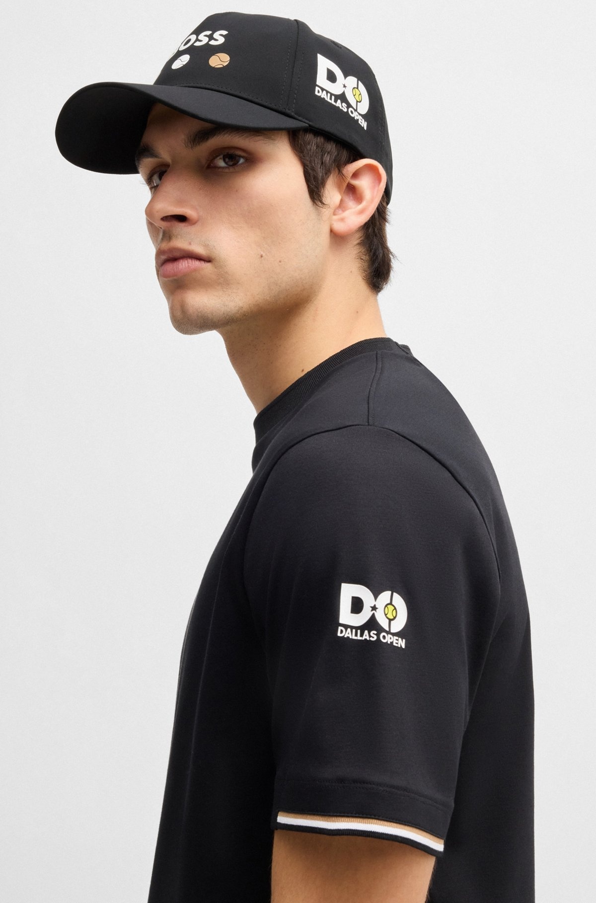 LOGO-DETAILED CAP IN STRETCH NYLON - 4