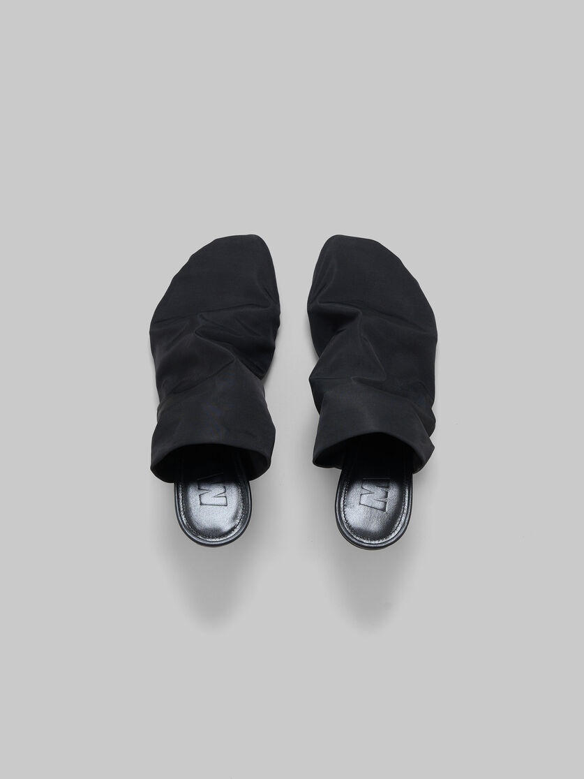 BLACK STRETCH-TULLE MOONLIGHT SANDAL - 4