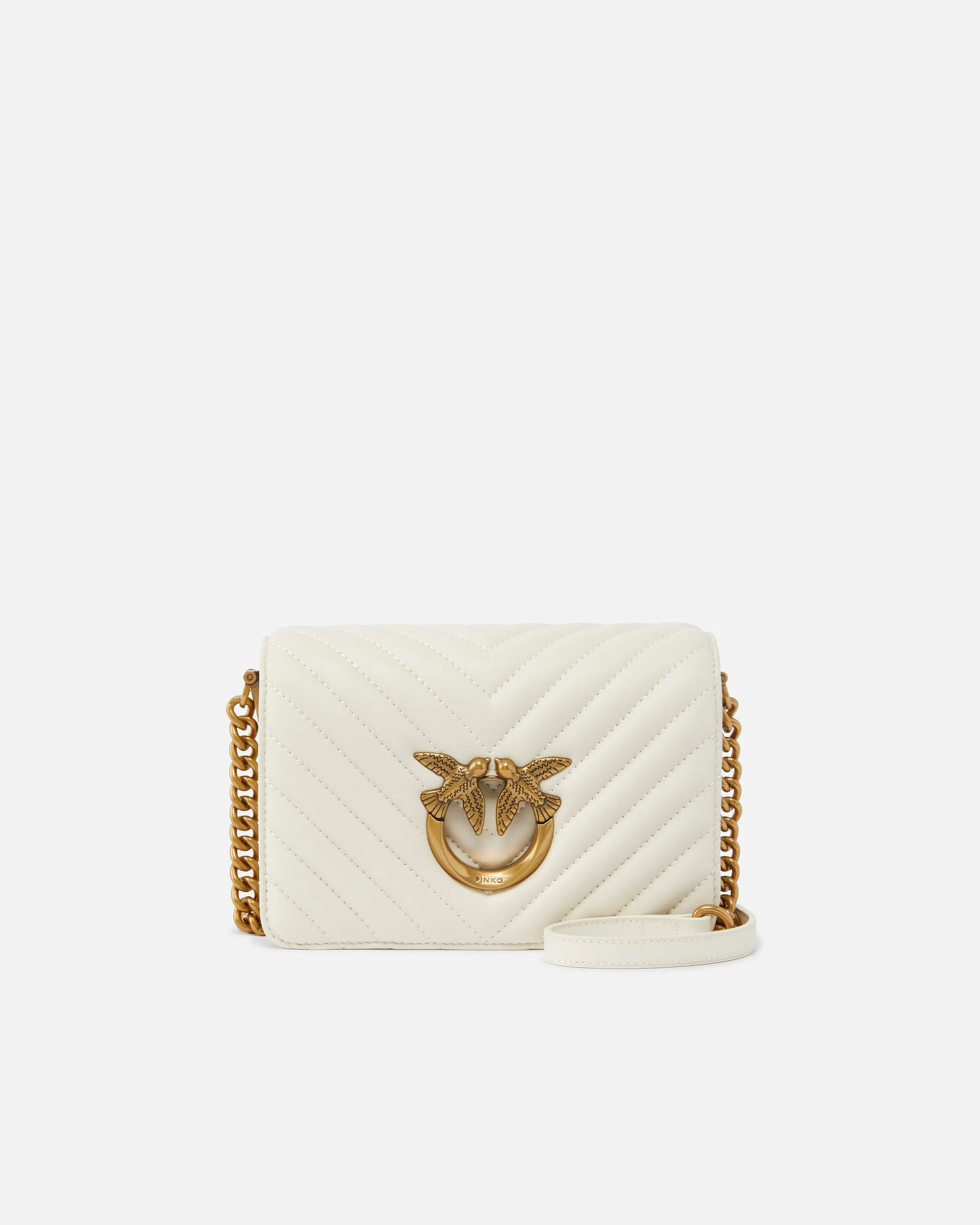 SMALL SHOULDER BAG LOVE BAG CLICK CHEVRON - 1