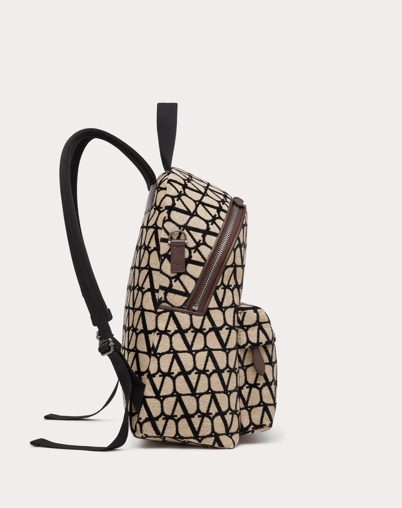 TOILE ICONOGRAPHE BACKPACK WITH LEATHER DETAILING 5