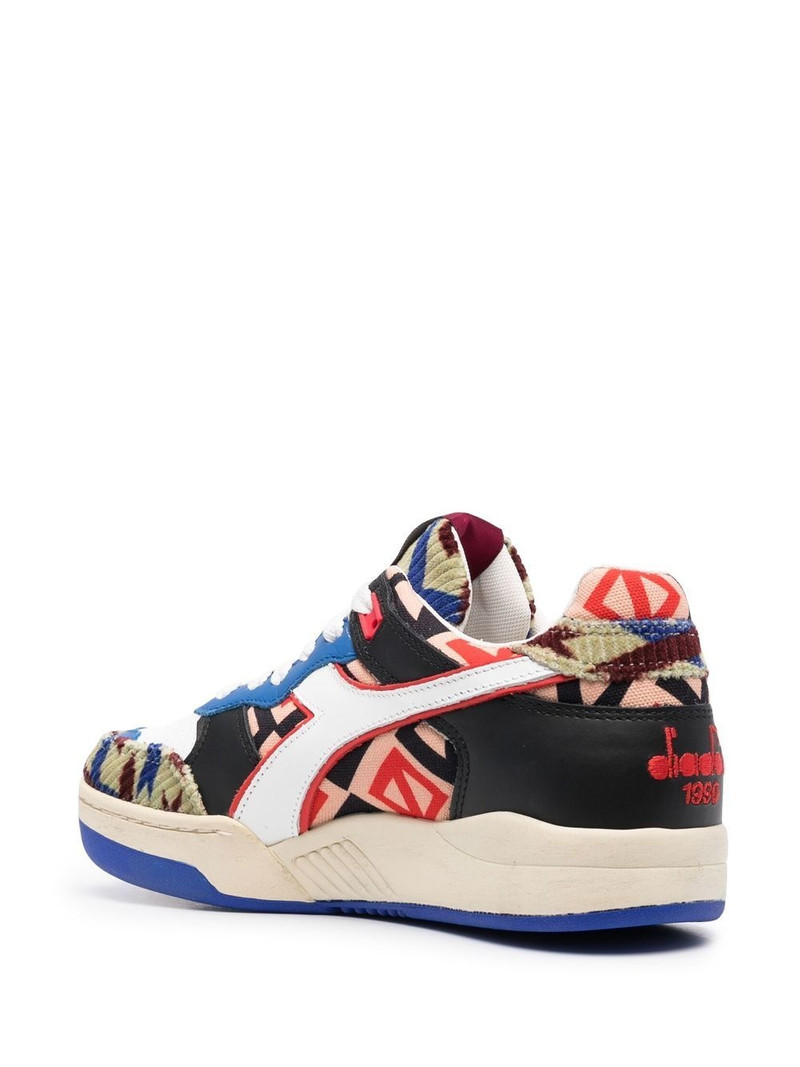 multicolour panelled sneakers 3