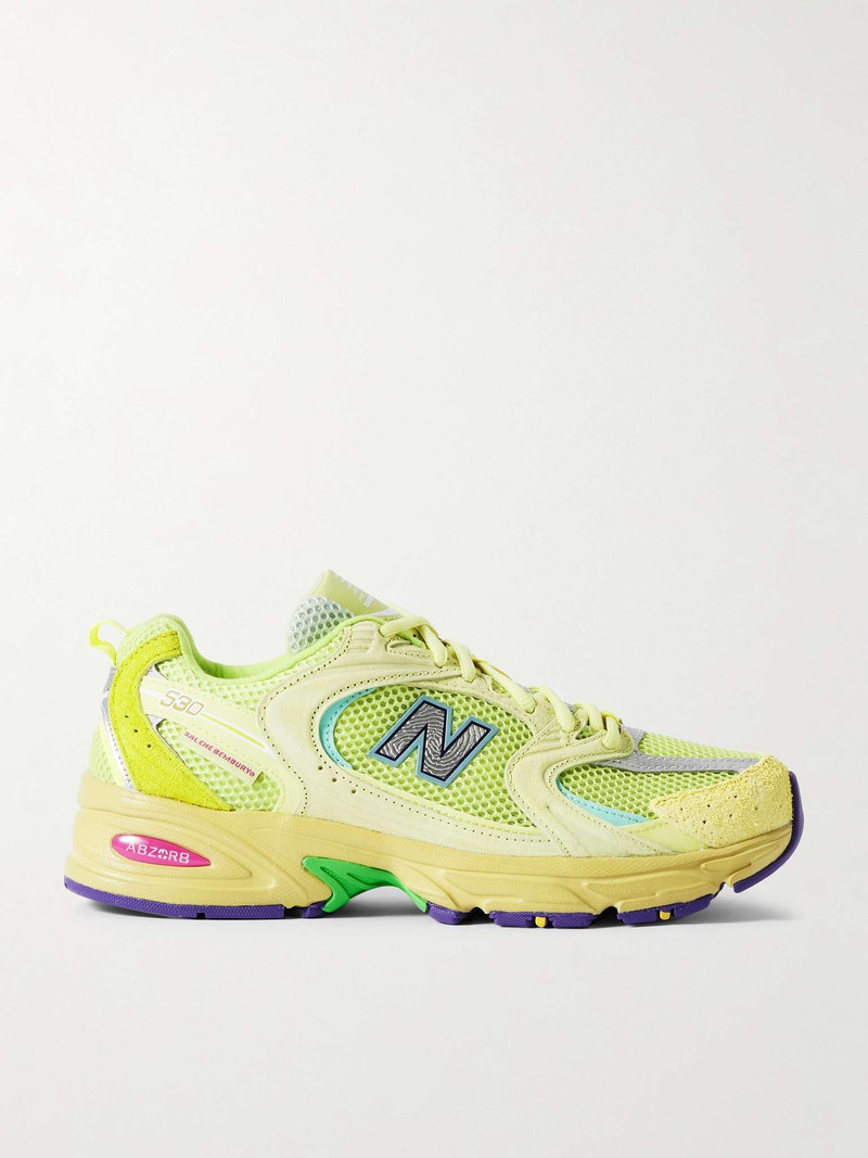+ Salehe Bembury 530 Leather, Suede and Nubuck-Trimmed Mesh Sneakers - 1