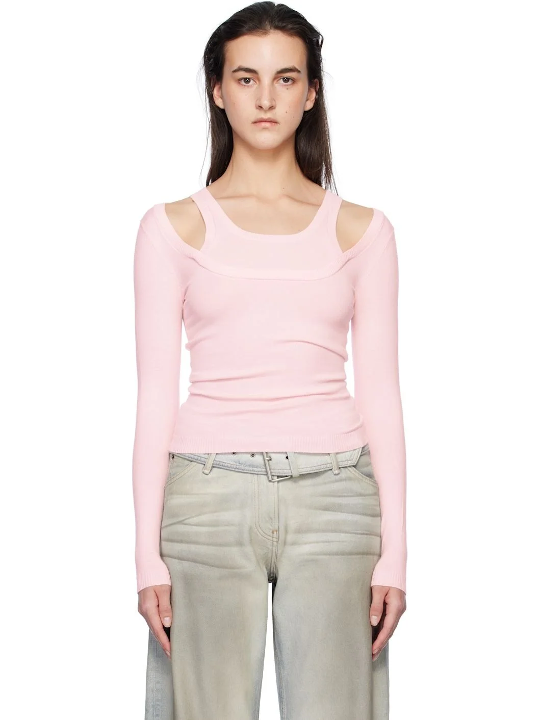 SSENSE Exclusive Pink Étoile Sweater - 1