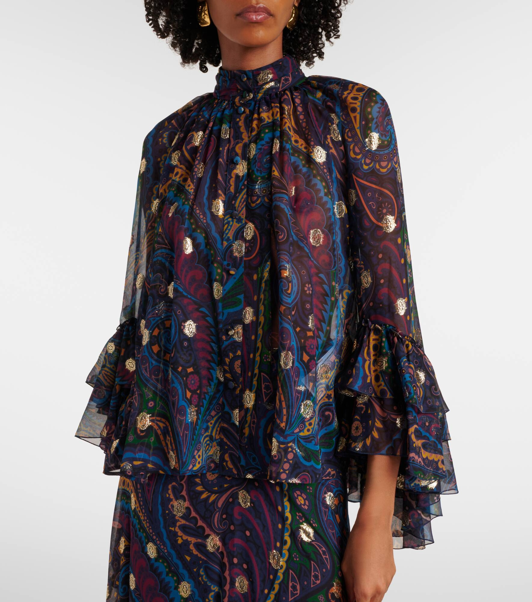 Paisley silk shirt - 6