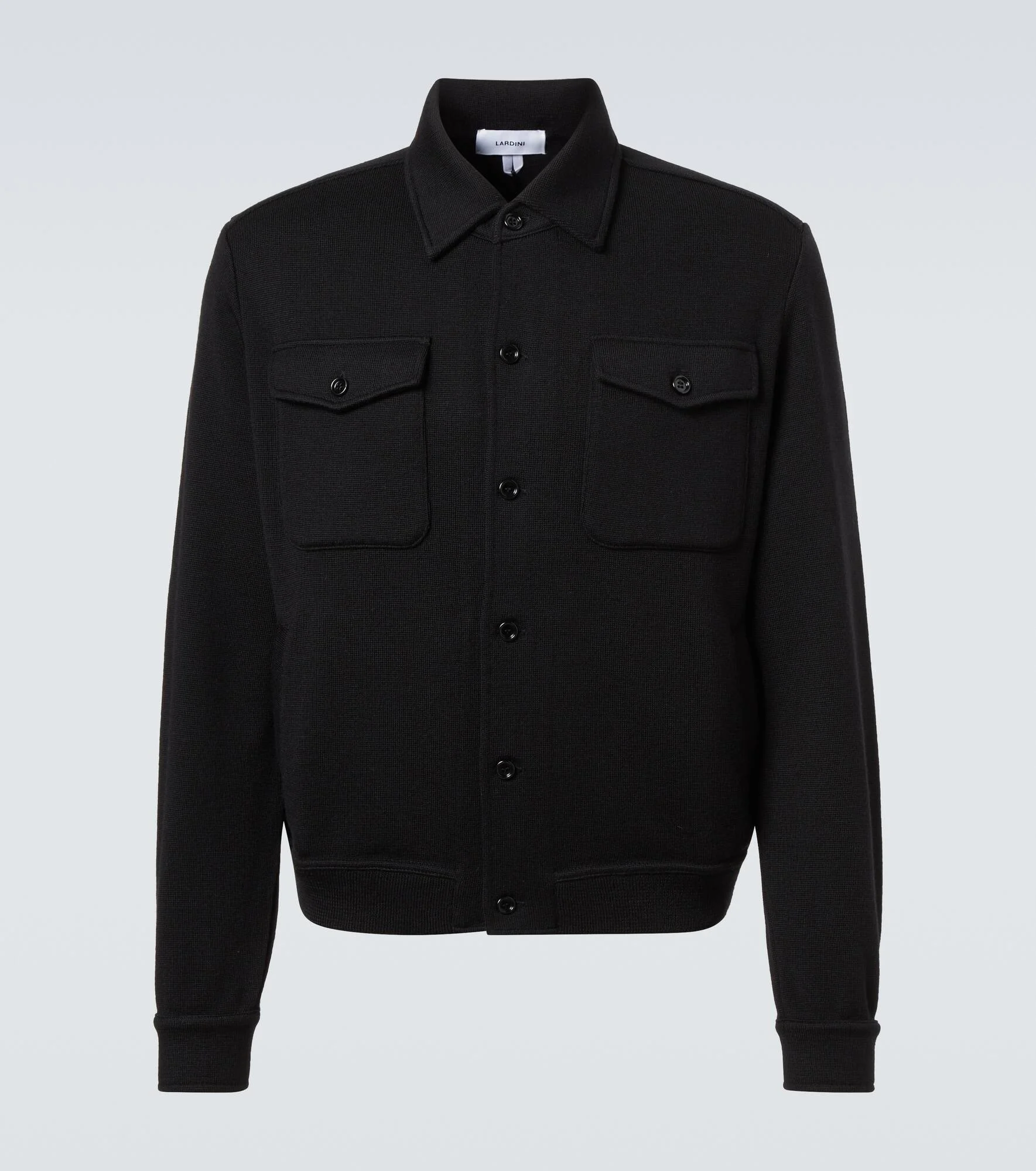 Virgin wool overshirt - 1