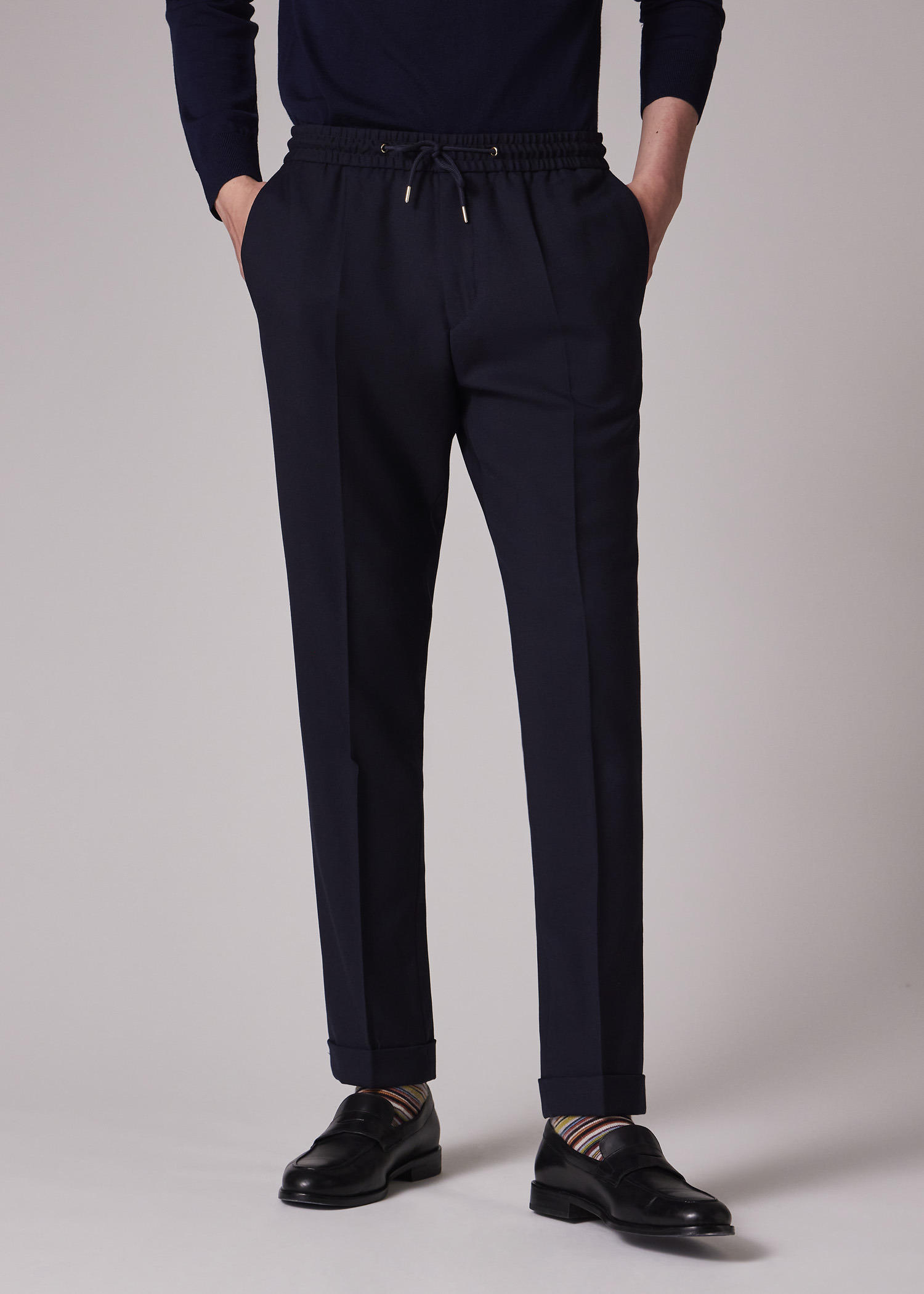 A Suit To Travel In - Slim-Fit Drawstring-Waist Wool Pants - 6