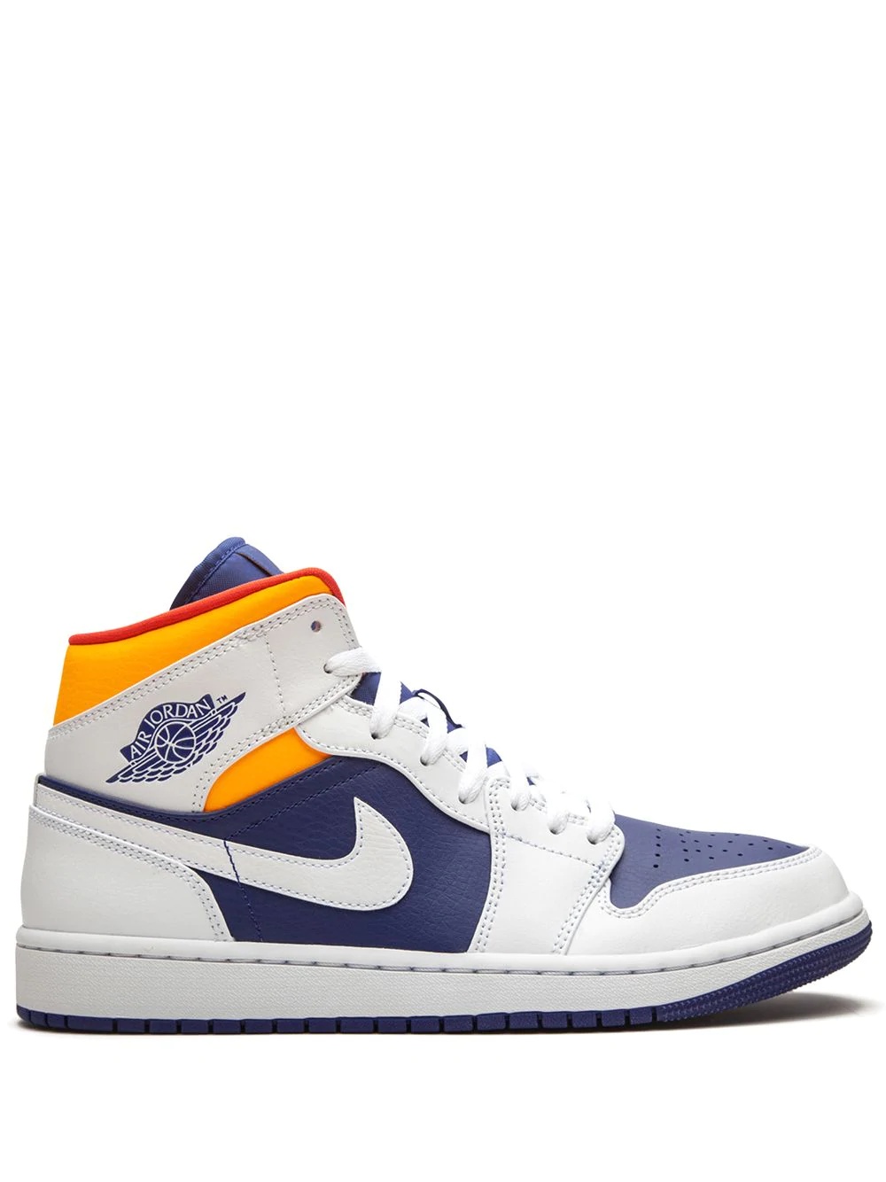 Air Jordan 1 Mid "Royal Blue/Laser Orange" sneakers - 1