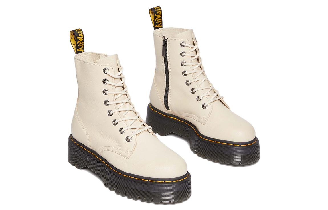 Dr. Martens Jadon III Pisa Leather Platform Boots 'Parchment Beige' 26378292 - 3