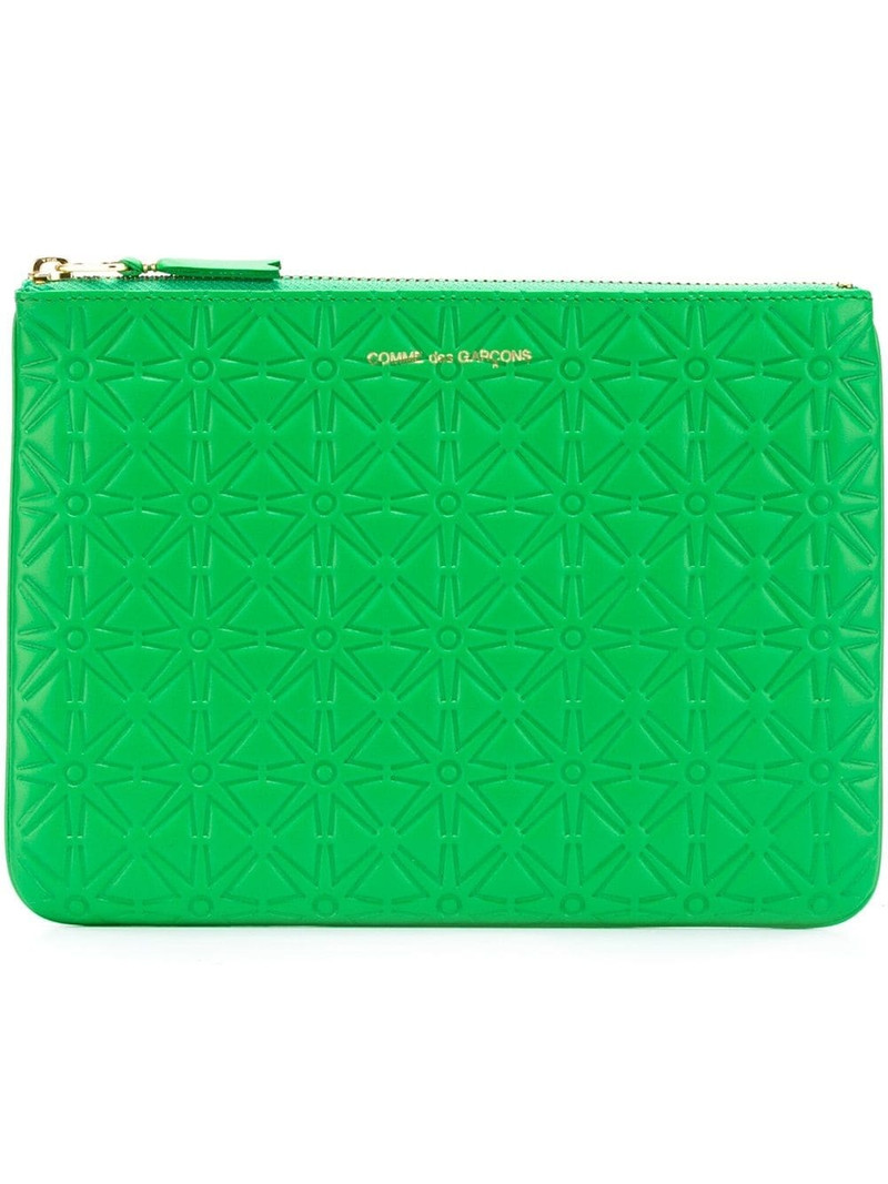 embossed leather wallet 1