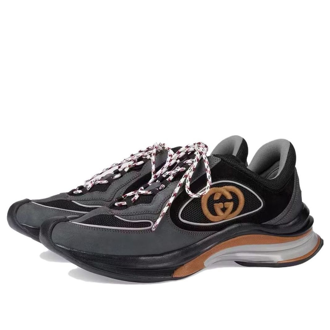 Gucci Run Suede Sneakers 'Black Grey Suede' 749785-AAB62-1241 - 2