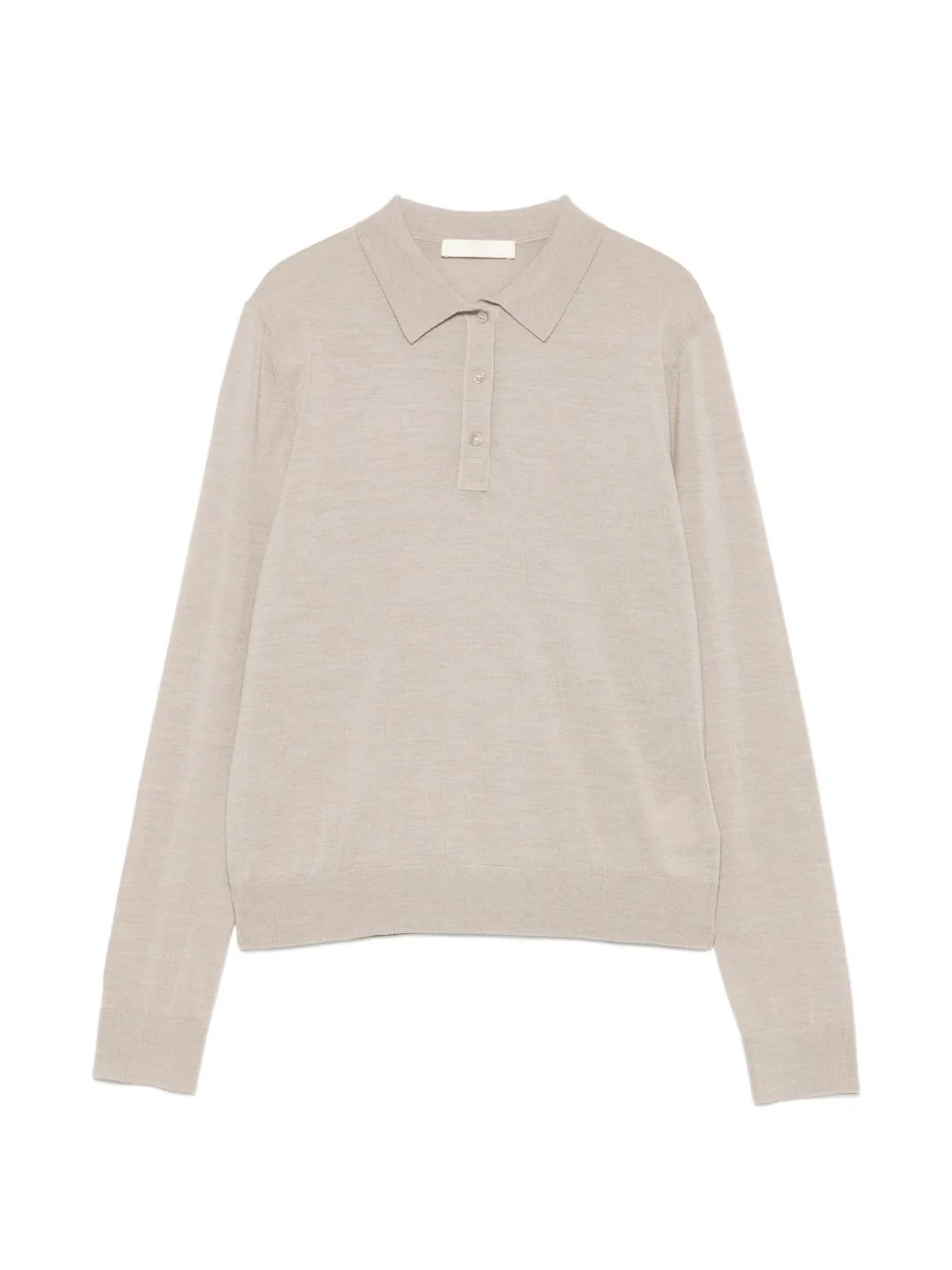 long-sleeve polo top - 1