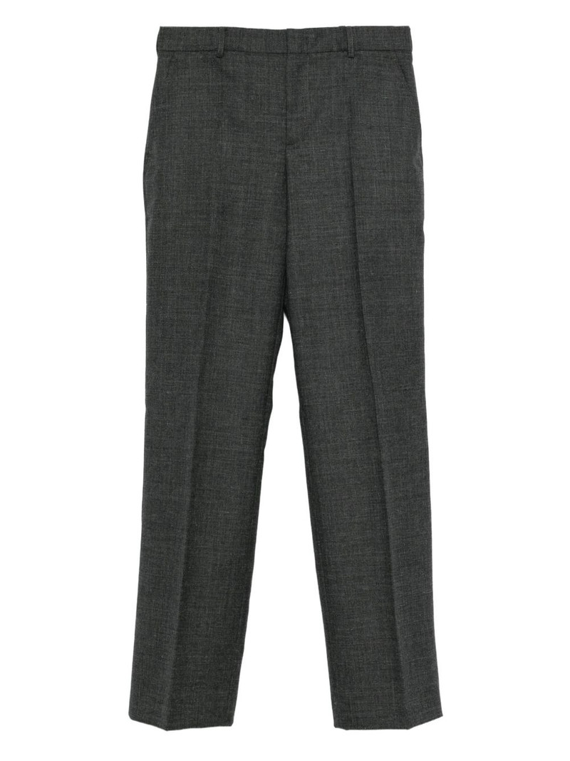 mélange-effect tailored trousers 1