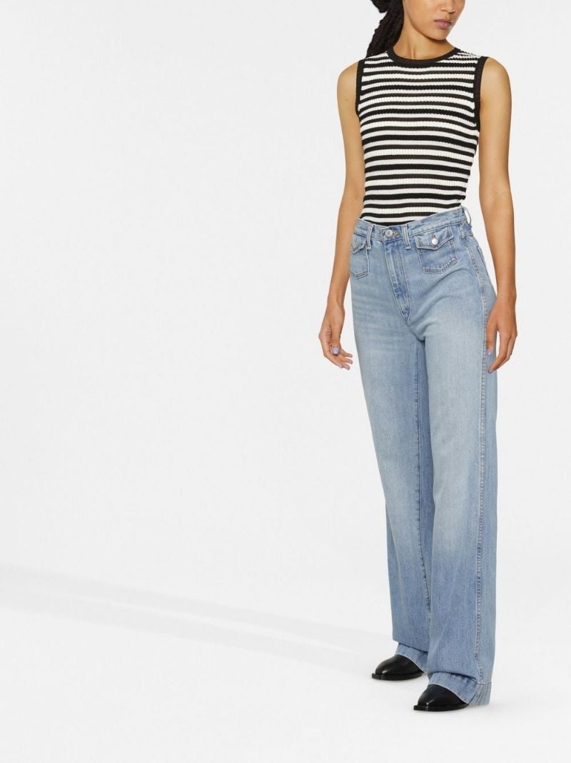 70s' wide-leg jeans - 2