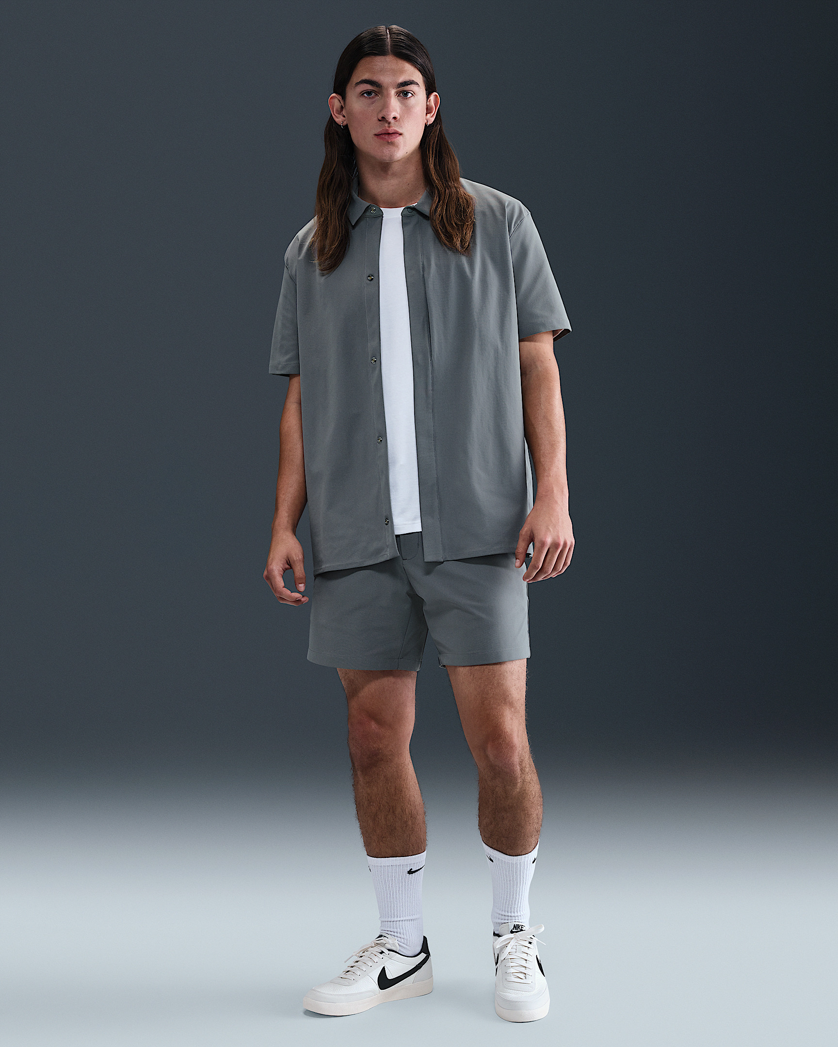 Nike 24.7 PerfectStretch Men's Dri-FIT Short-Sleeve Snap-Down Top - 4