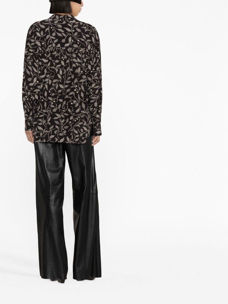 floral-print blouse - 4