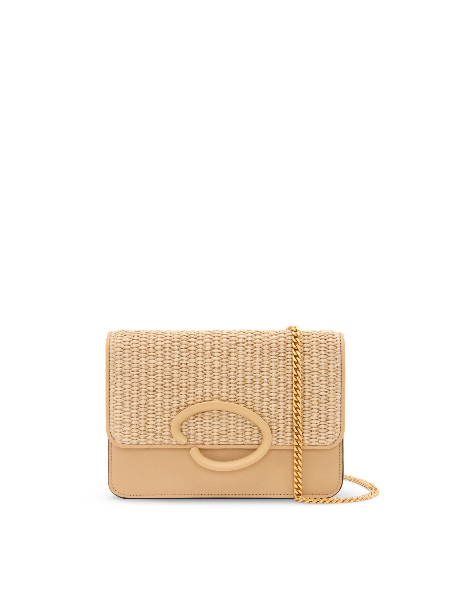 RAFFIA WOVEN O POCHETTE - 1