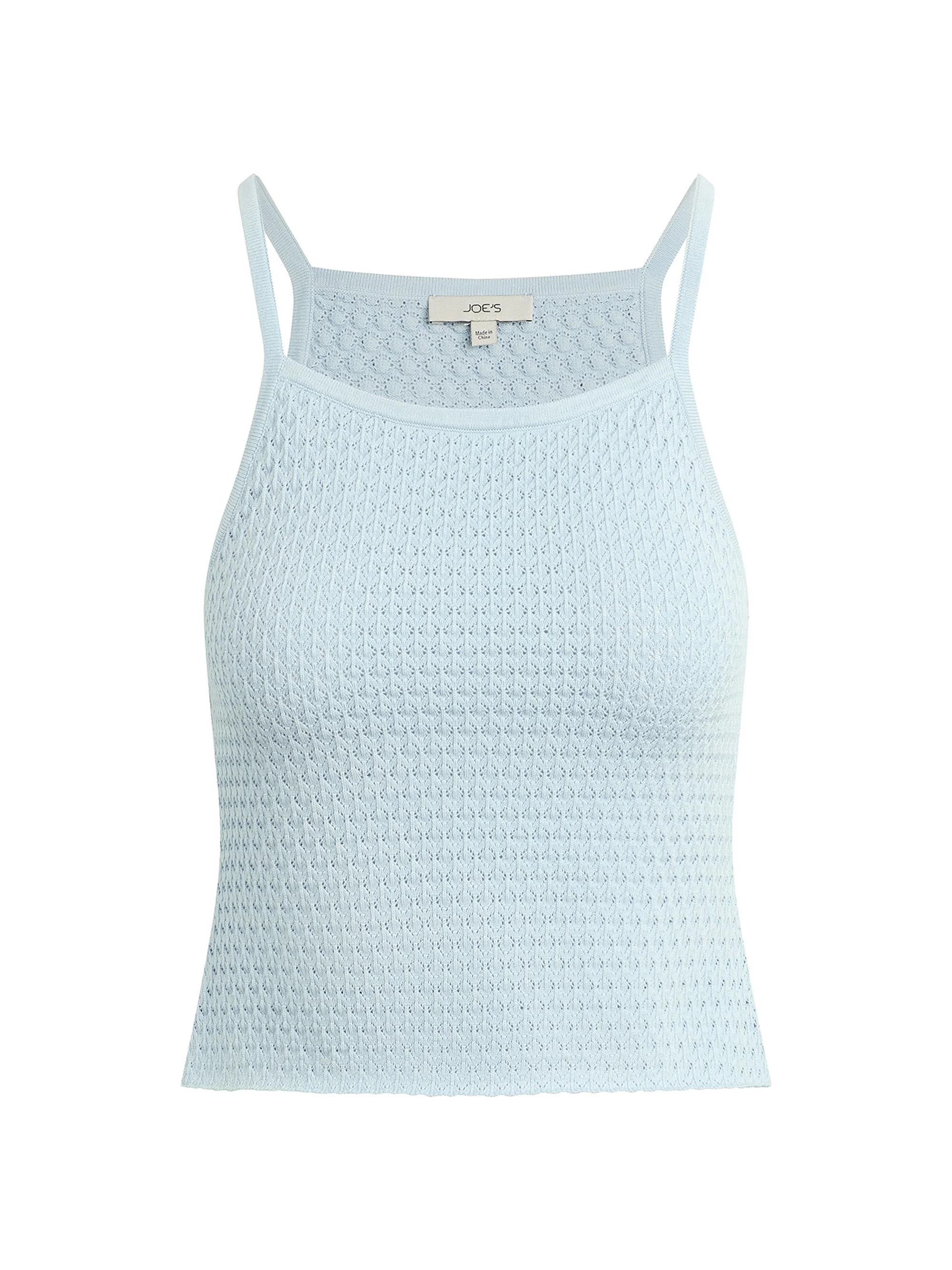 Women's The Pointelle Everyday Scoopneck Tank - Powder Blue - 1