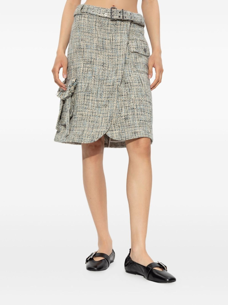 belted tweed 미니 스커트 3