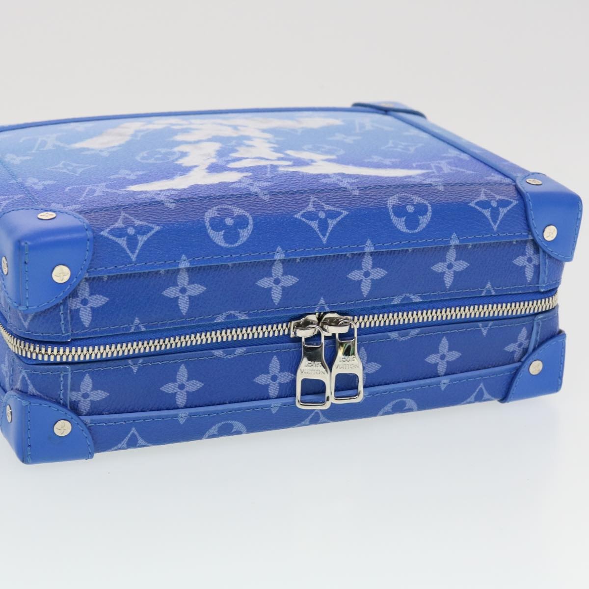 LOUIS VUITTON Monogram Clouds Soft Trunk Shoulder Bag Blue M45430 - 5