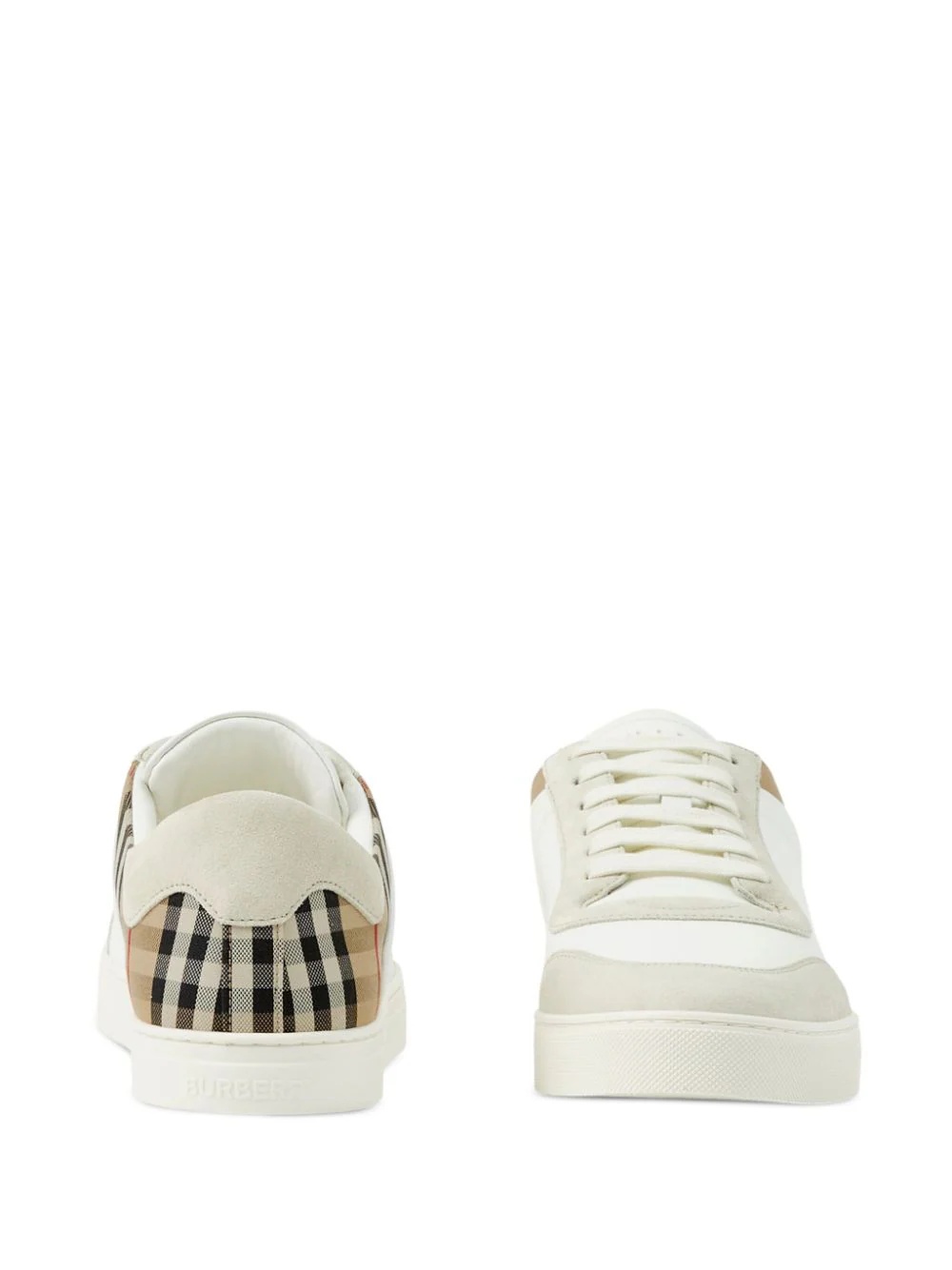 BURBERRY Men Vintage Check Panelled Sneakers - 4