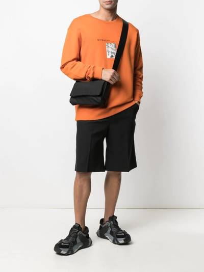 Fear of God logo print shoulder bag outlook