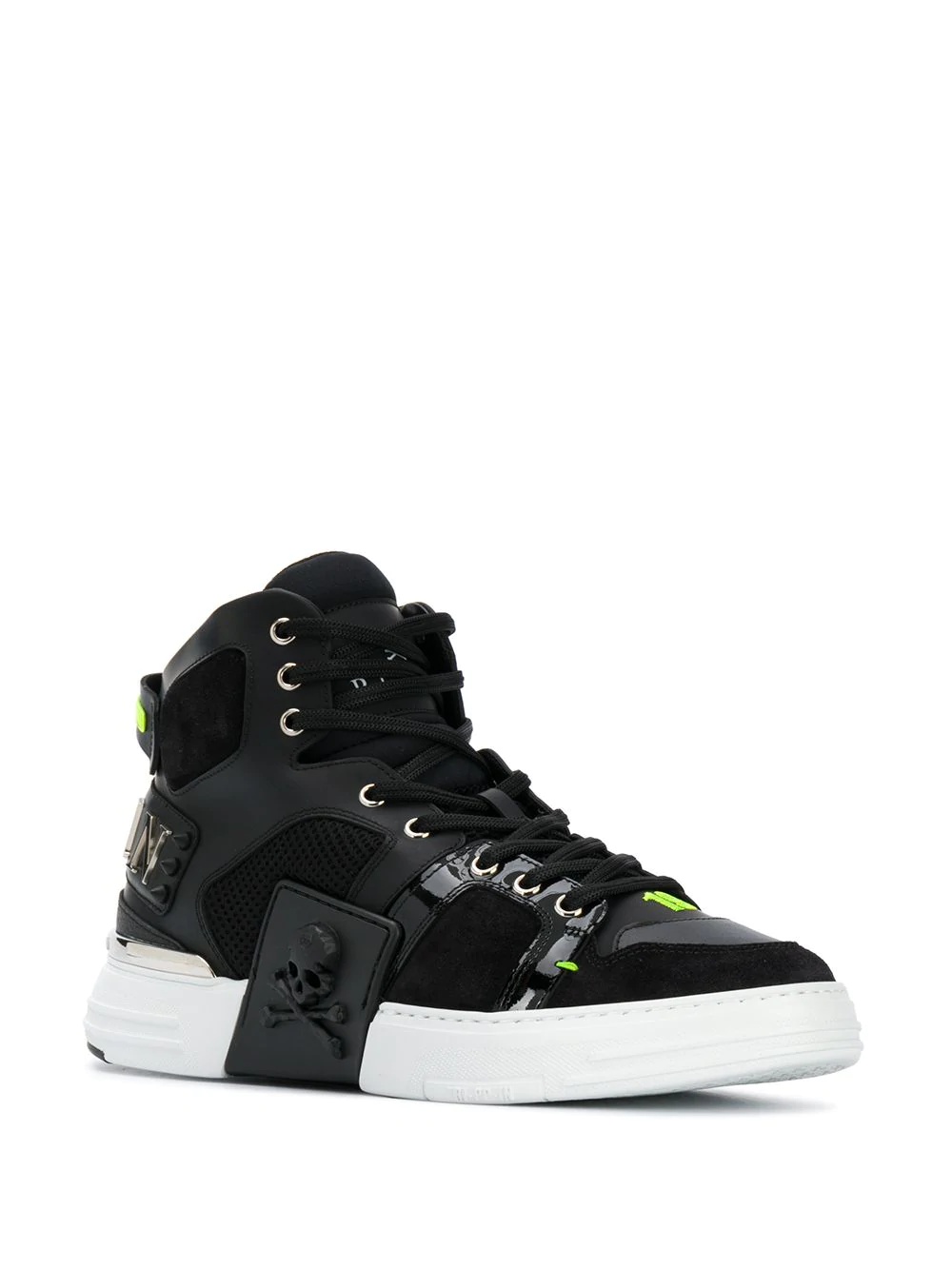 Skull hi-top sneakers - 2