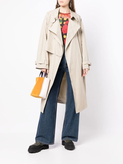 pushBUTTON belted trench coat outlook