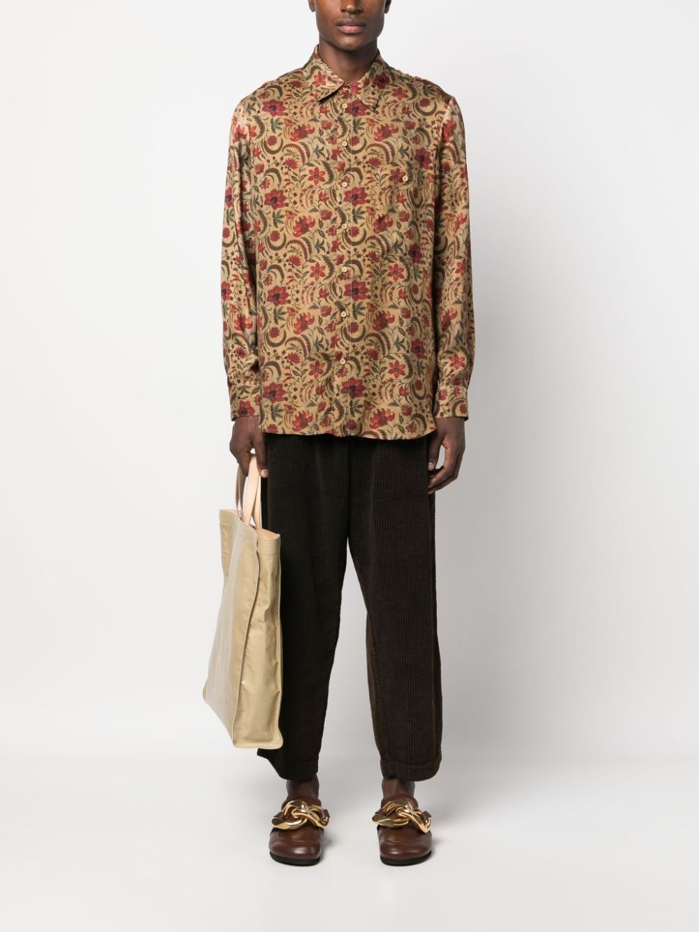 floral-print long-sleeved shirt - 2