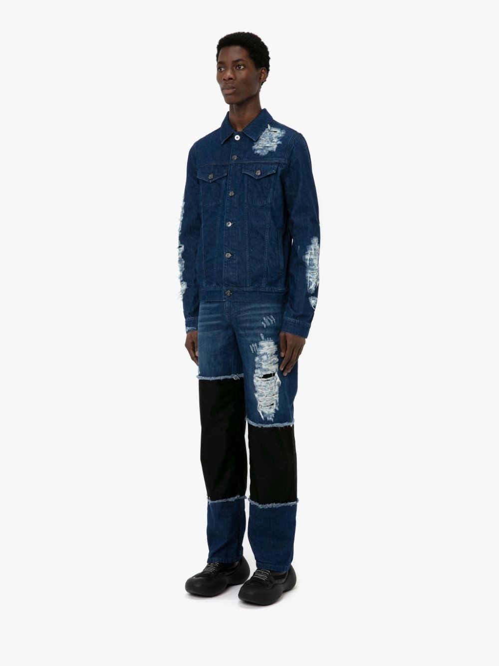 DISTRESSED DENIM JEANS - 4