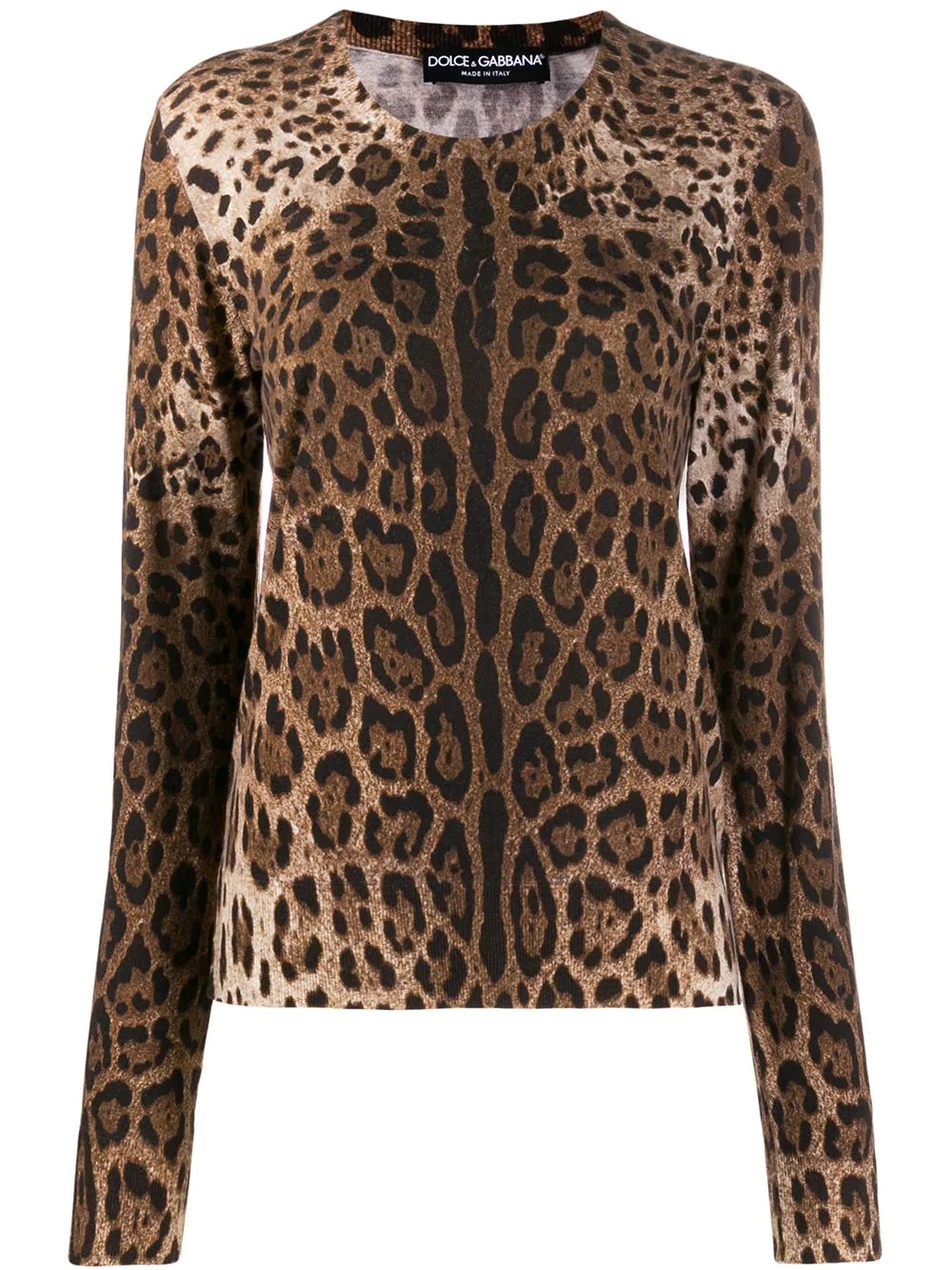 leopard pattern jumper - 1