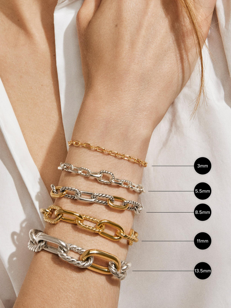 Women's DY Madison Chain Bracelet in Sterling Silver, 13.5mm - Silver 3