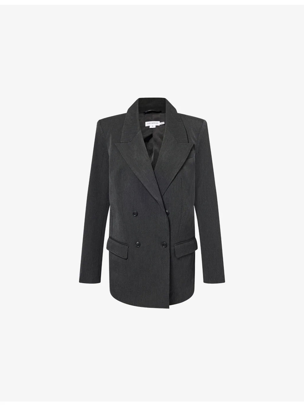 Oversized Double-Breasted Stretch-Woven Blazer - 1