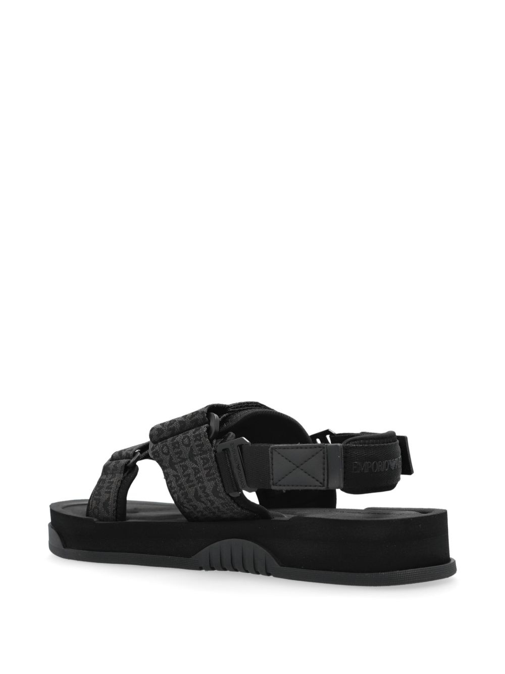 logo-jacquard sandals - 3