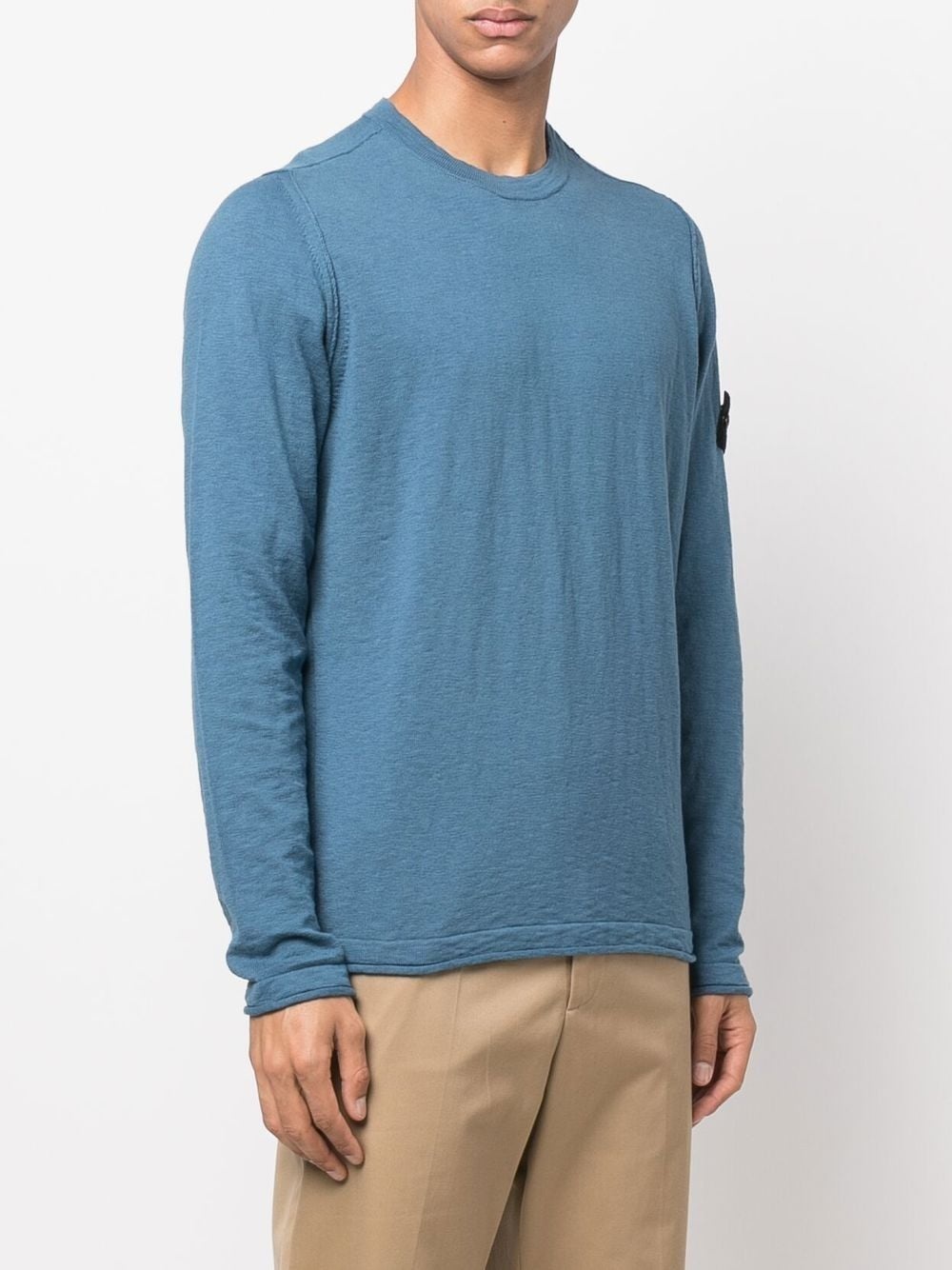 Compass badge crew-neck jumper - 3