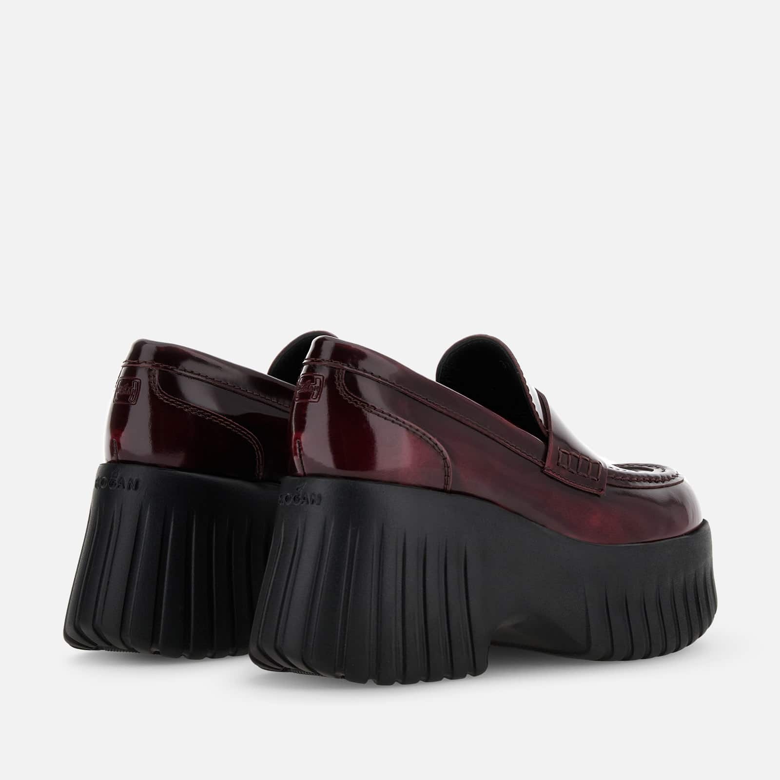 Loafers Hogan H-Stripes Burgundy - 3