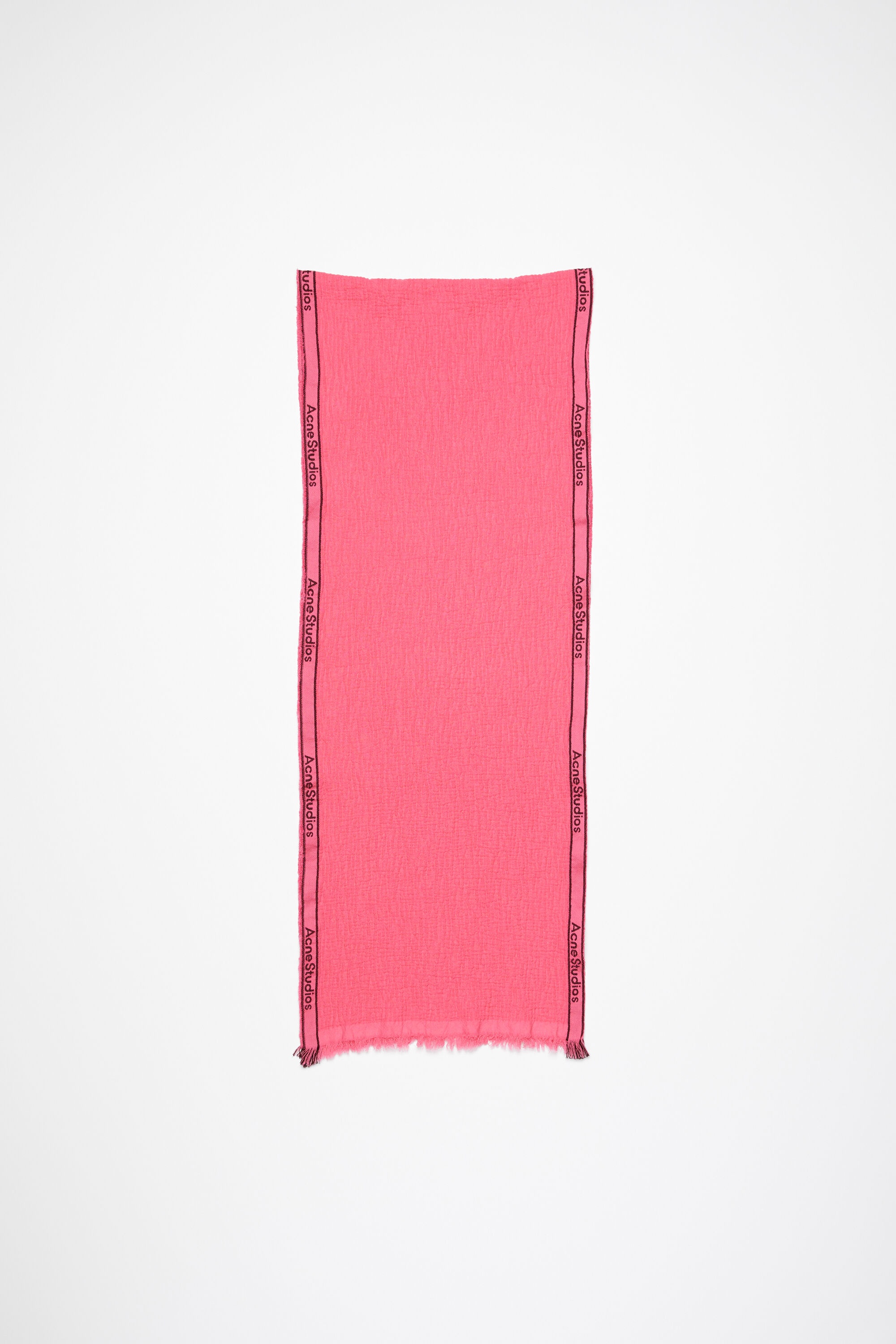 Logo tape scarf - Pink - 1