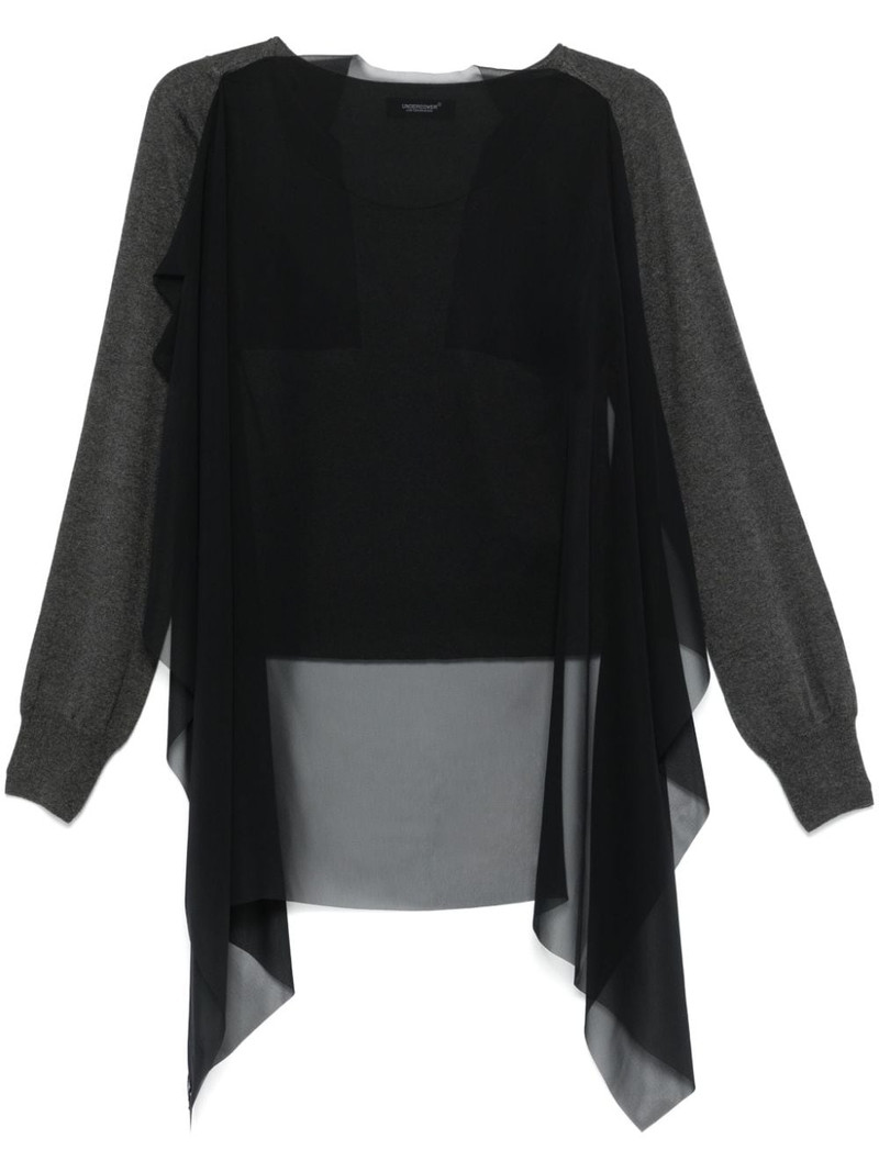 cape-insert sweater 1