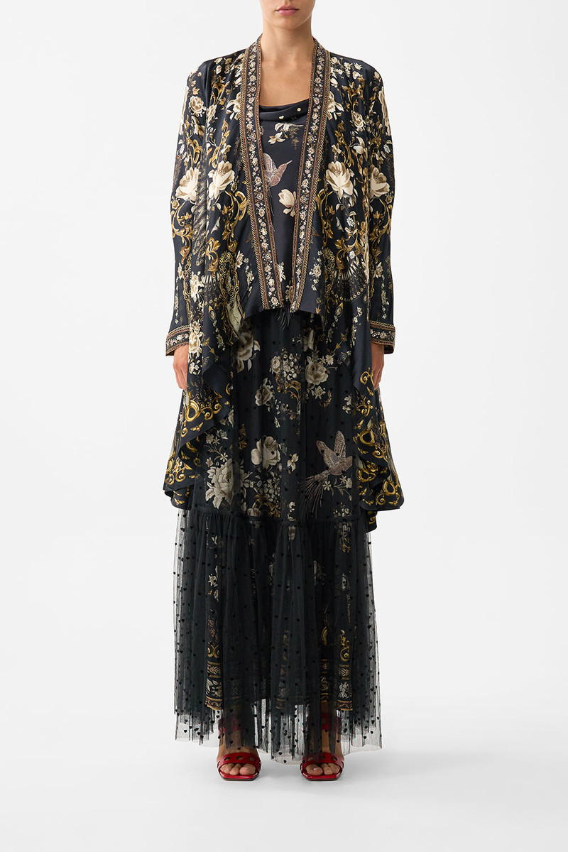 CAMILLA CROPPED SLEEVE LAYER WITH WAIST TIE outlook