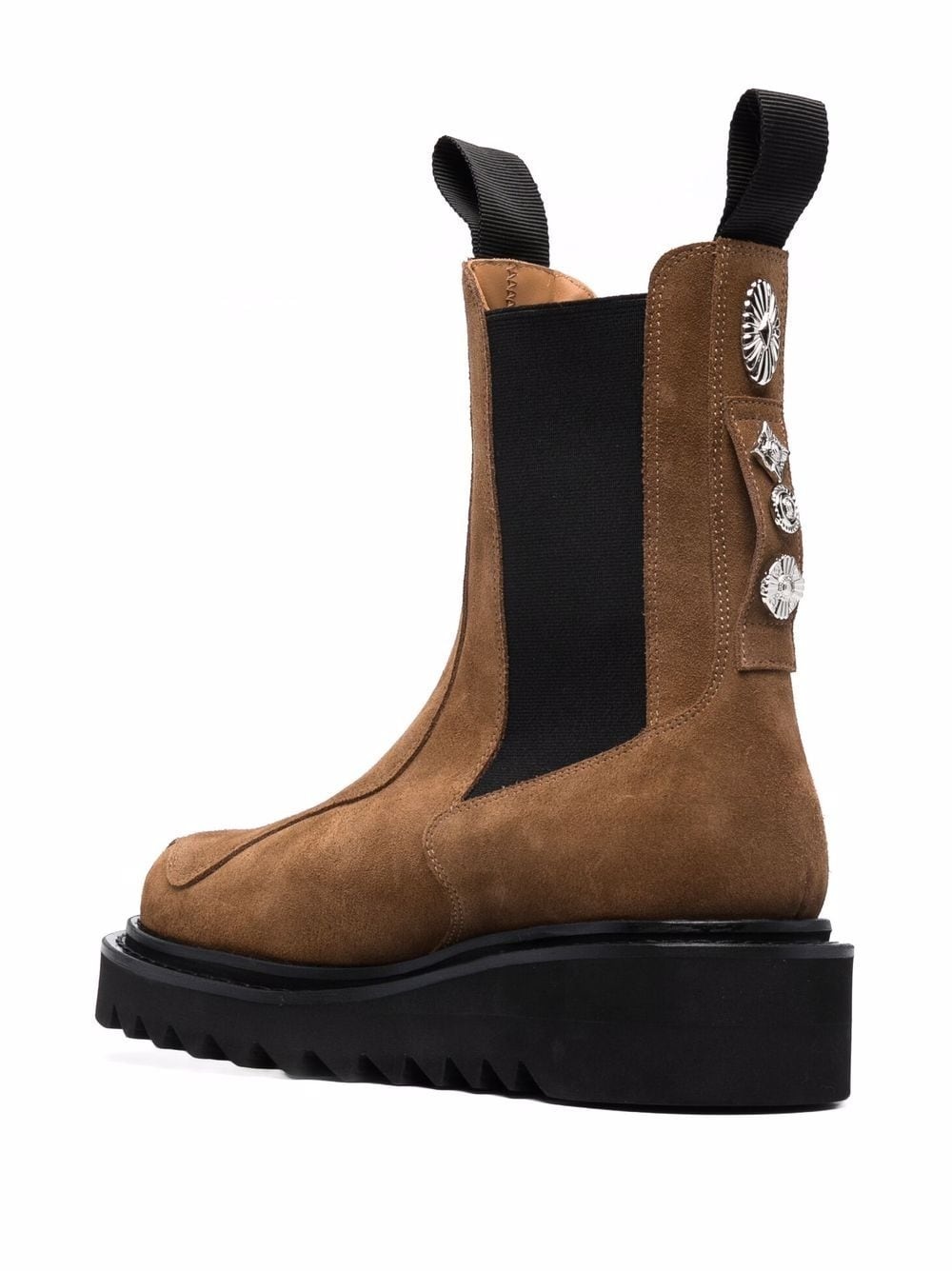 stud-embellished suede Chelsea boots - 3