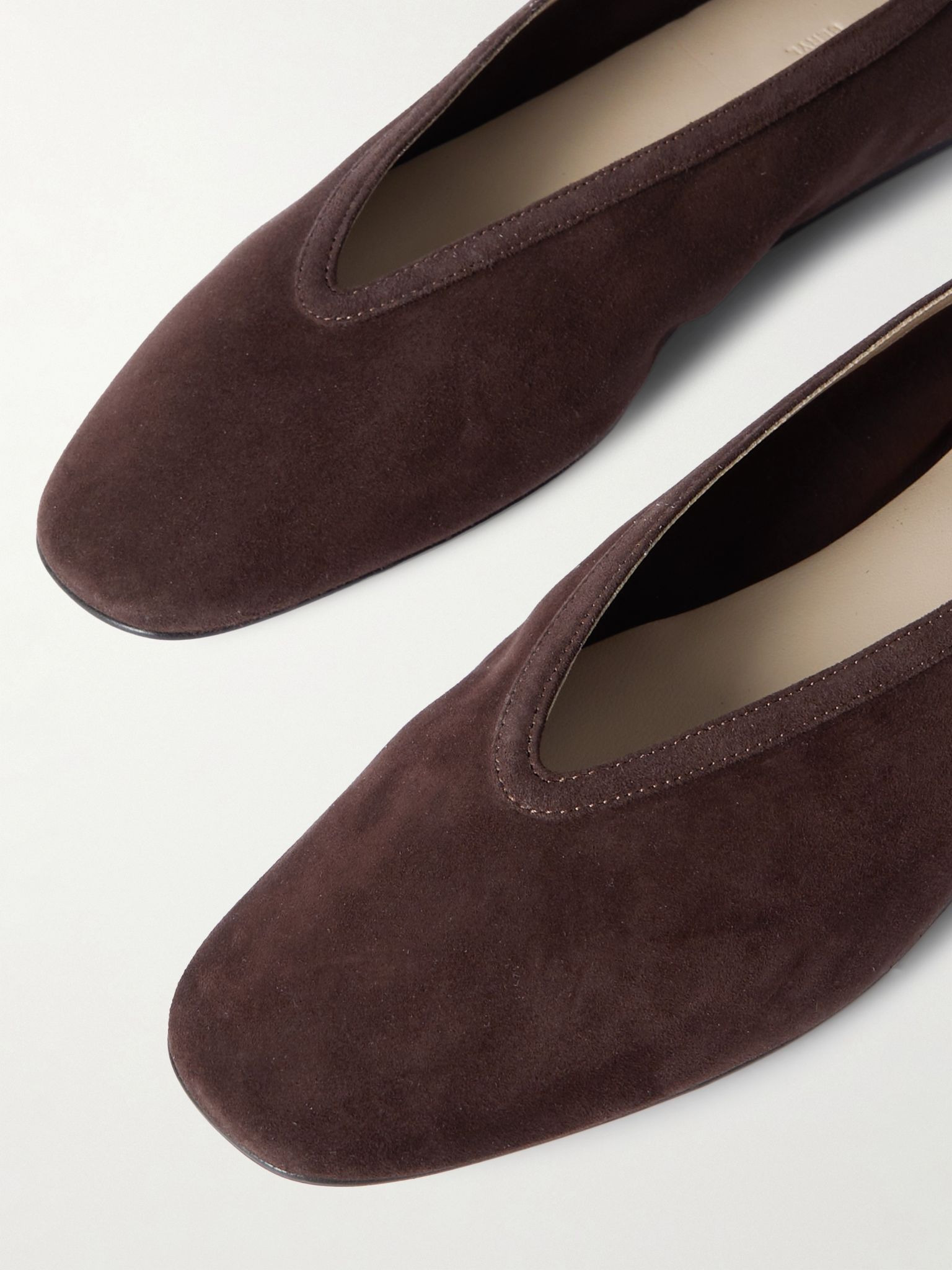 Luna suede ballet flats Brown - 4