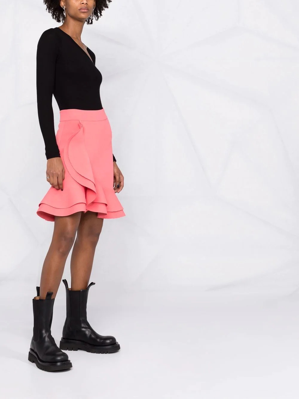 ワンピース ALEXANDER MCQUEEN Women Short Skirts 734536Q1A5B5003 Pink 20240123_638415650917992895_21
