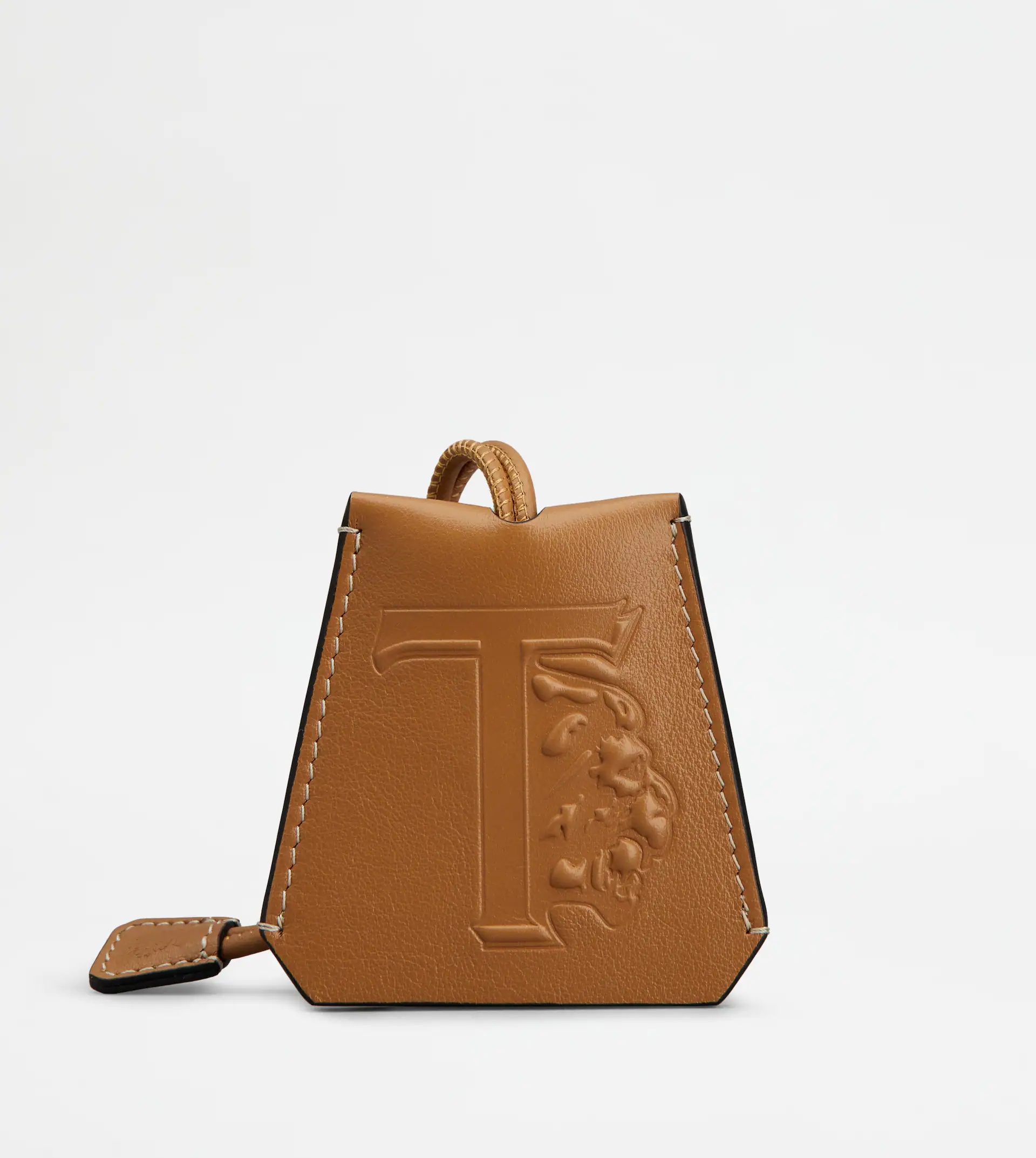 TOD'S NECK KEY HOLDER IN LEATHER - BROWN - 1
