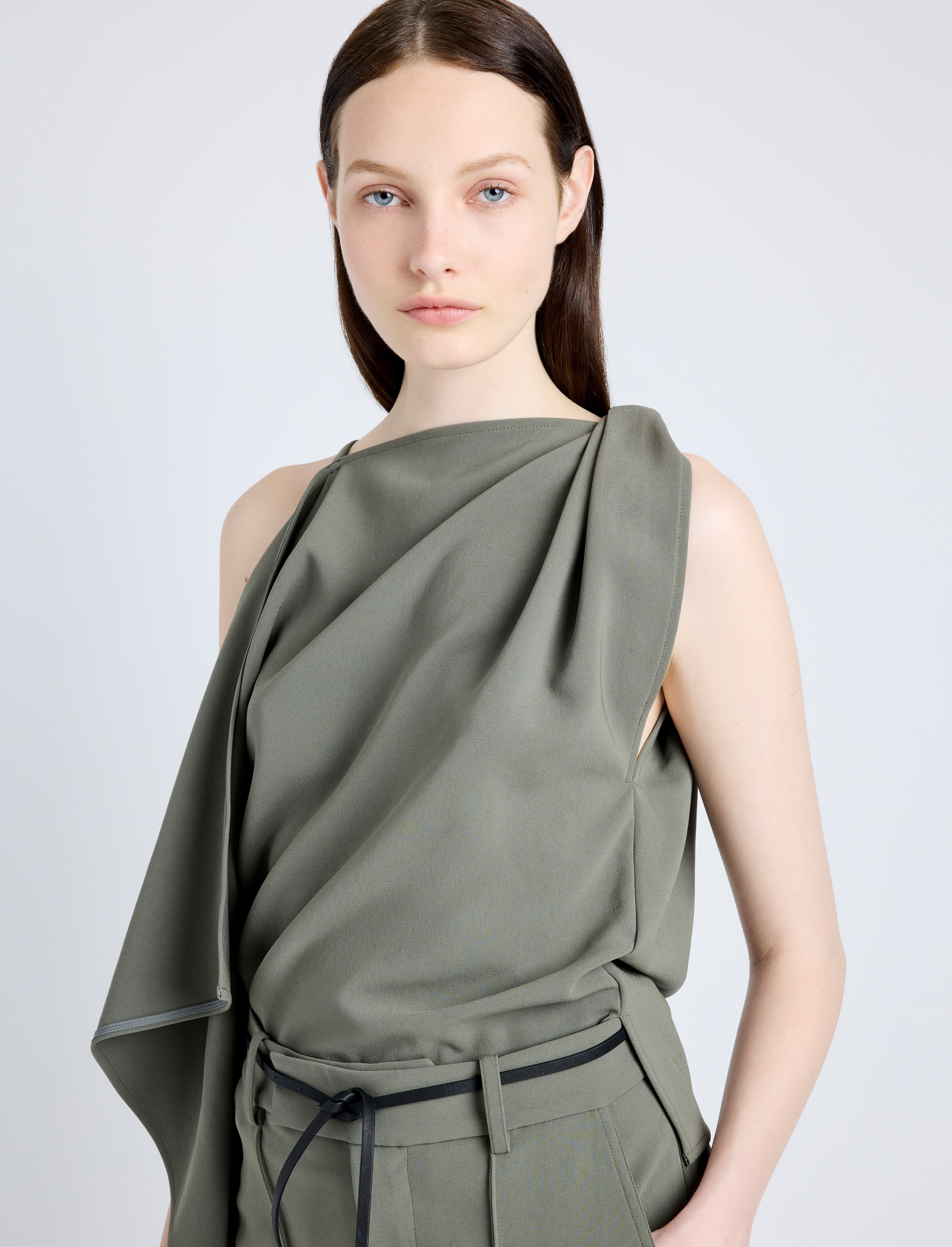 Alyssa Top in Matte Double Crepe - 6