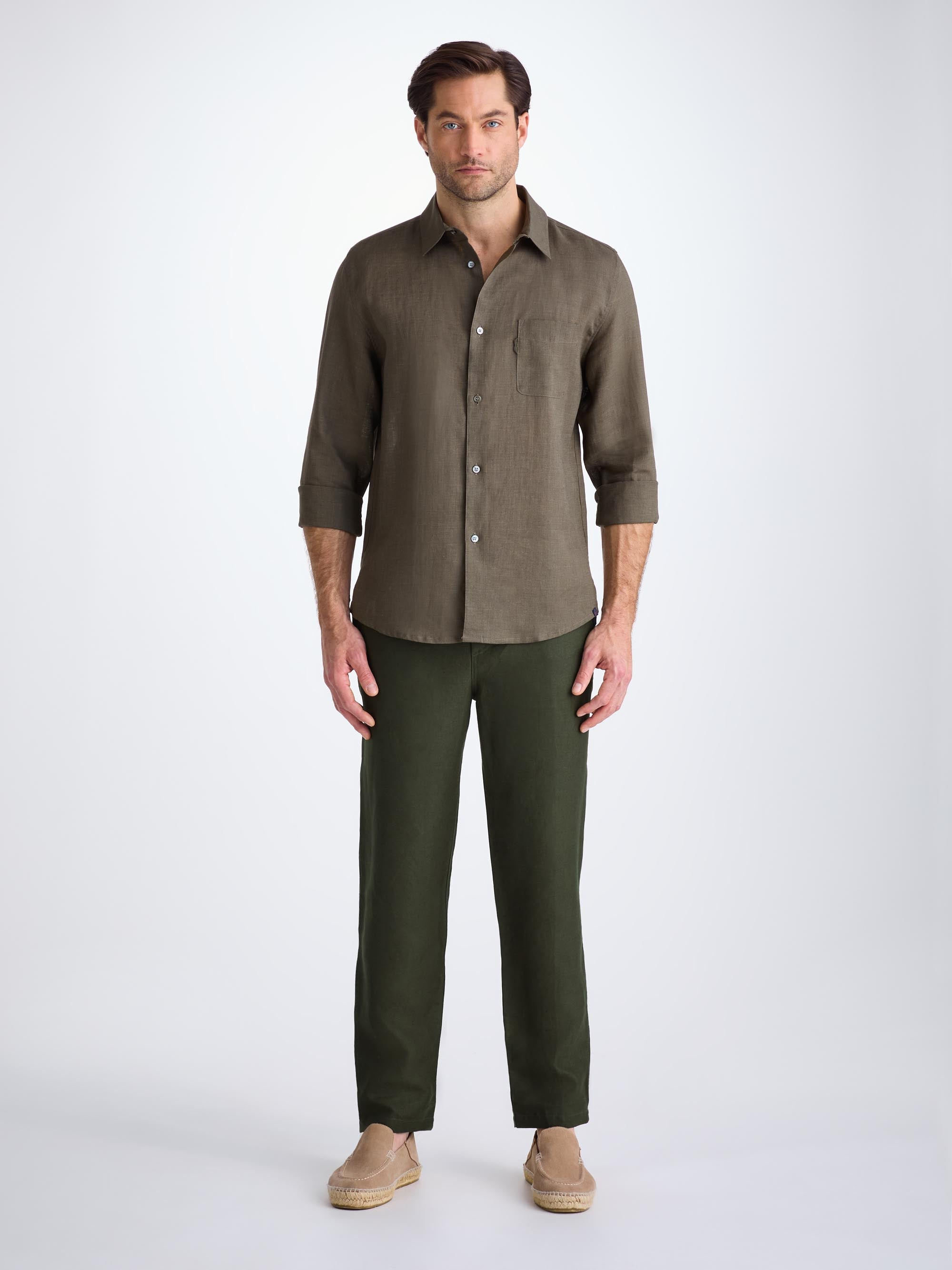 Men's Pants Sydney Linen Khaki - 3
