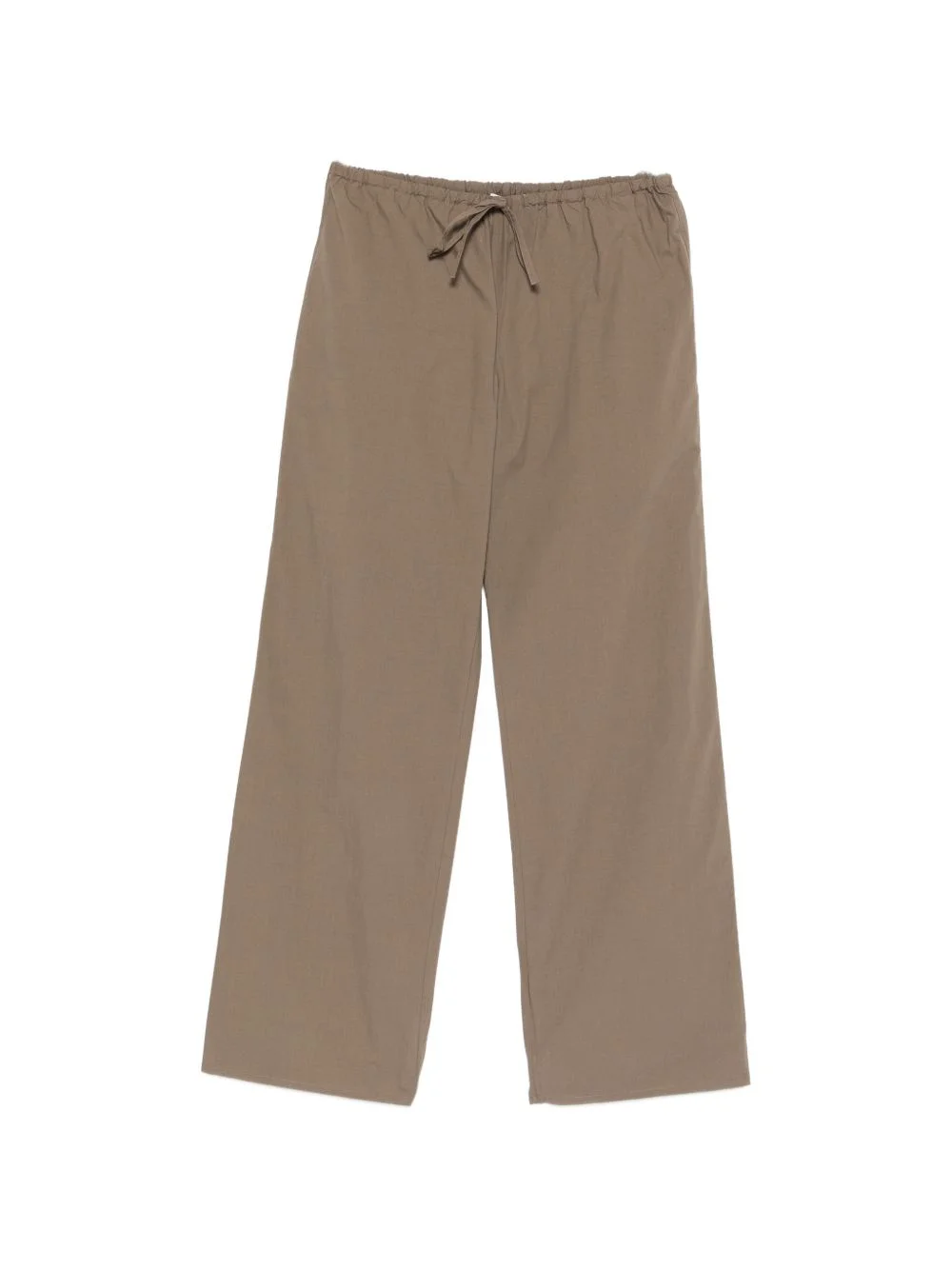 Drawcord straight-leg trousers - 1