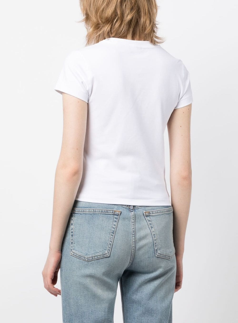 crew-neck stretch-cotton T-shirt - 4