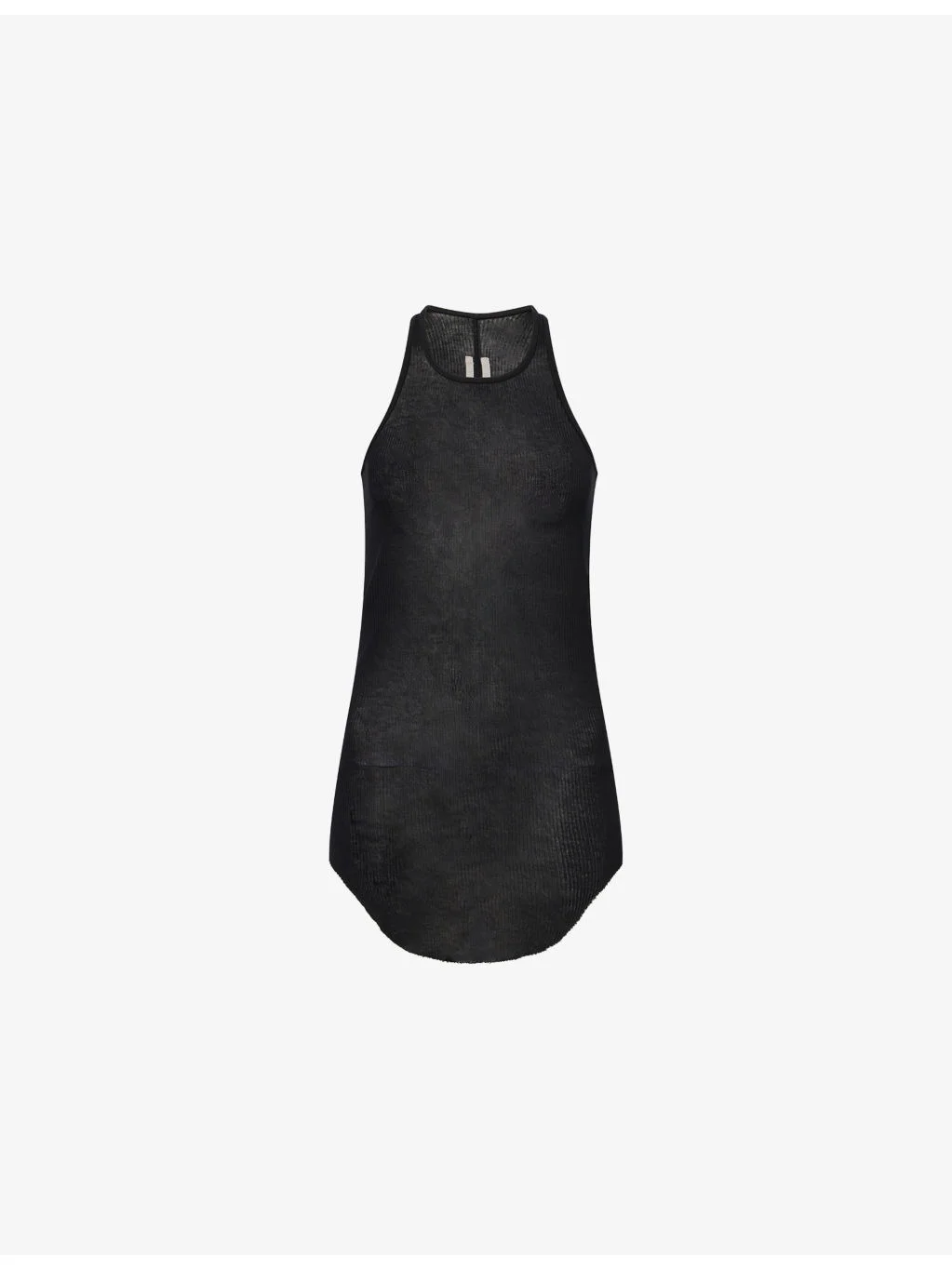 Basic Ribbed Silk-Blend Tank Top - 1