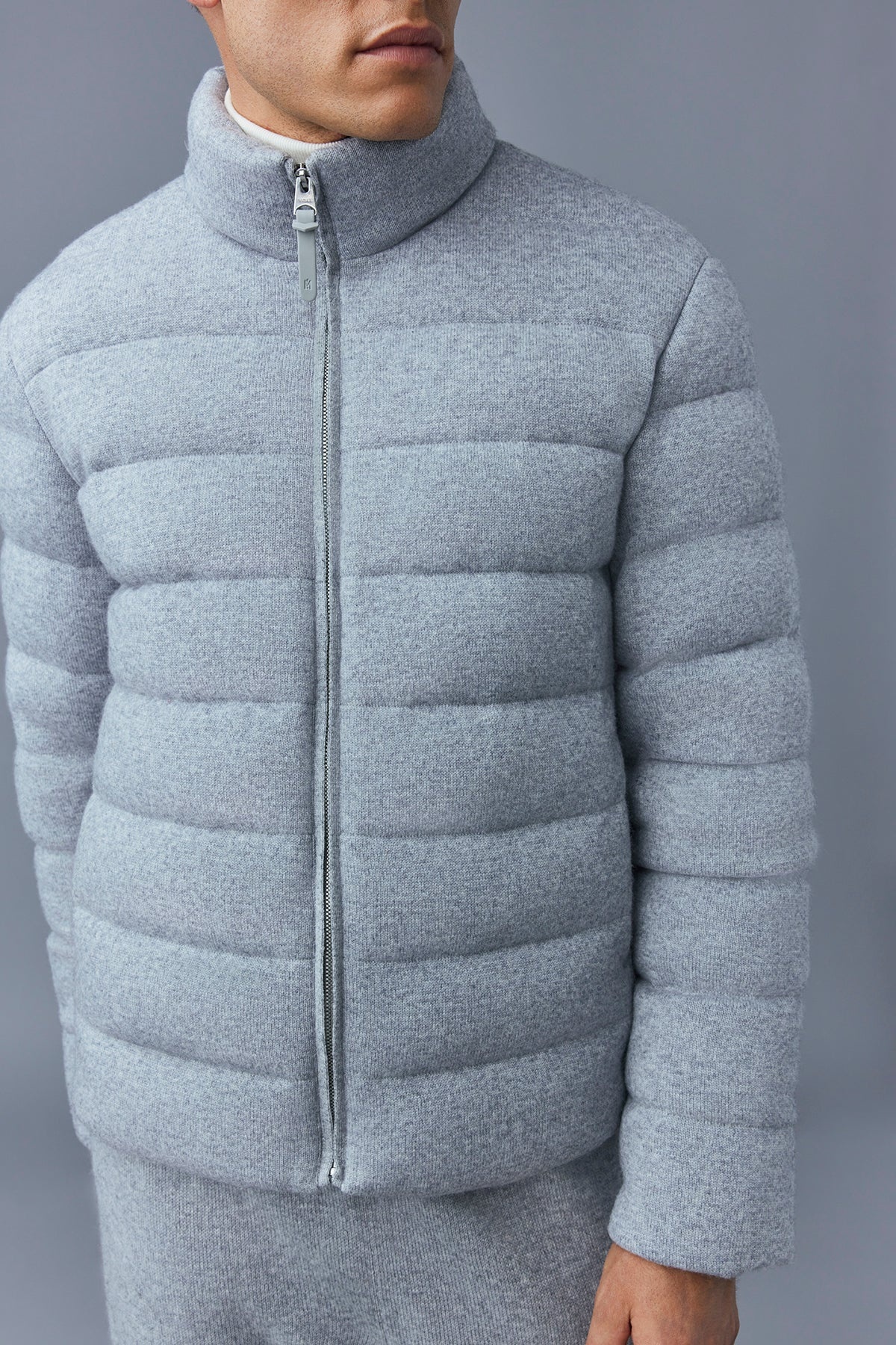 SCOTT Light down jacket with cashmere blend shell - 5