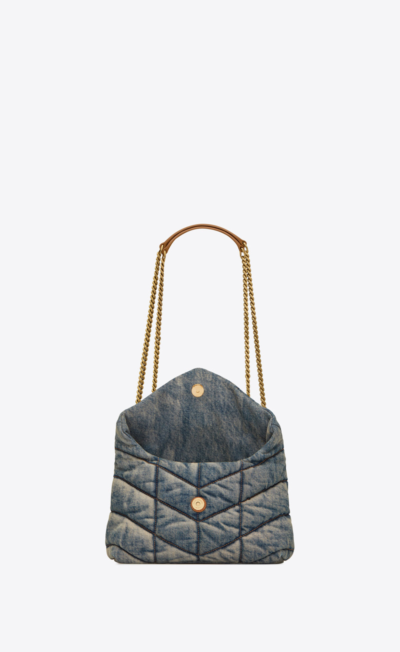 puffer toy bag in denim 5